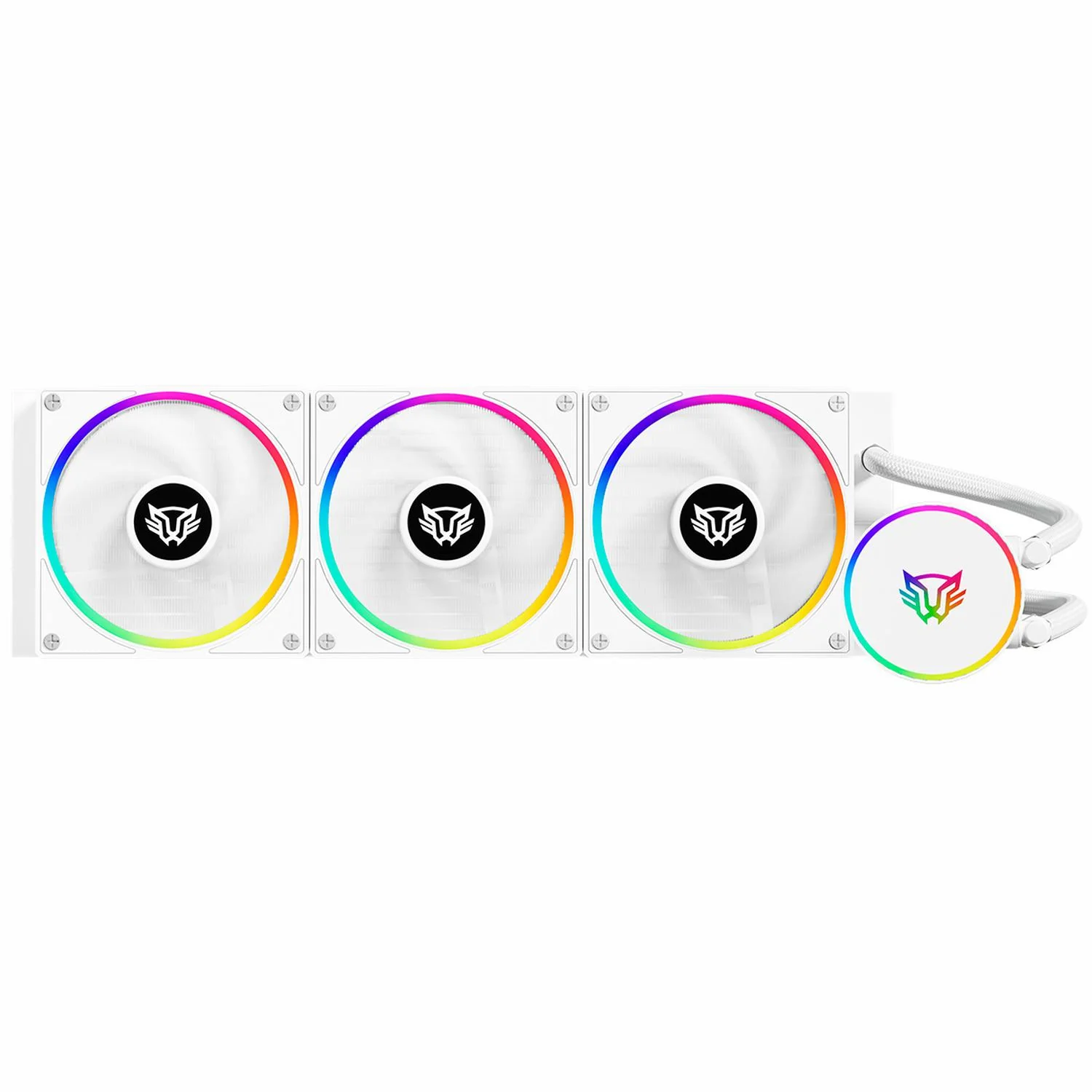 Enfriamiento Liquido BALAM RUSH HYDROX PRO V2 HX36 360mm RGB 7 Pines 2200 RPM TDP 300w LGA1700 AM5 Blanco BR-941877 - Image 2