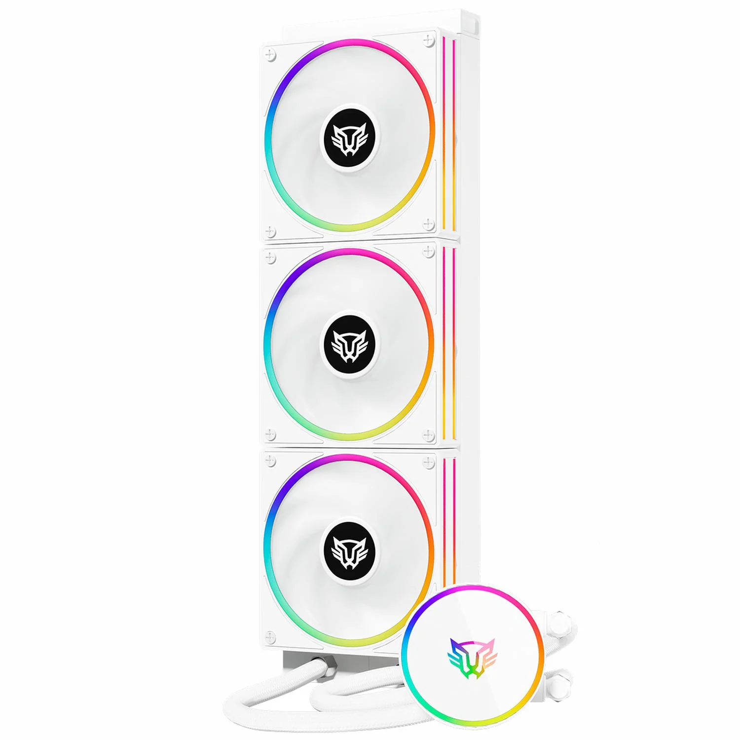 Enfriamiento Liquido BALAM RUSH HYDROX PRO V2 HX36 360mm RGB 7 Pines 2200 RPM TDP 300w LGA1700 AM5 Blanco BR-941877 - Image 3