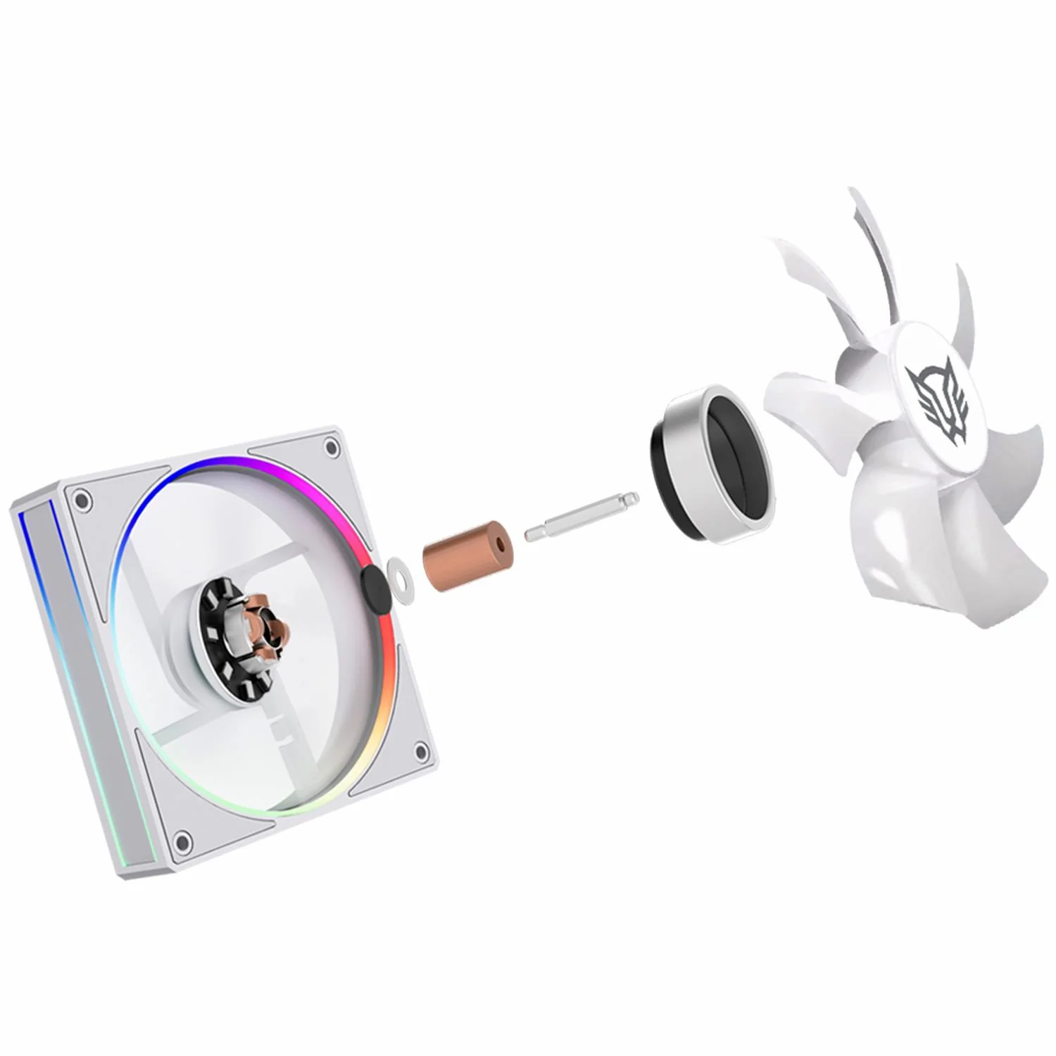 Enfriamiento Liquido BALAM RUSH HYDROX PRO V2 HX36 360mm RGB 7 Pines 2200 RPM TDP 300w LGA1700 AM5 Blanco BR-941877 - Image 5