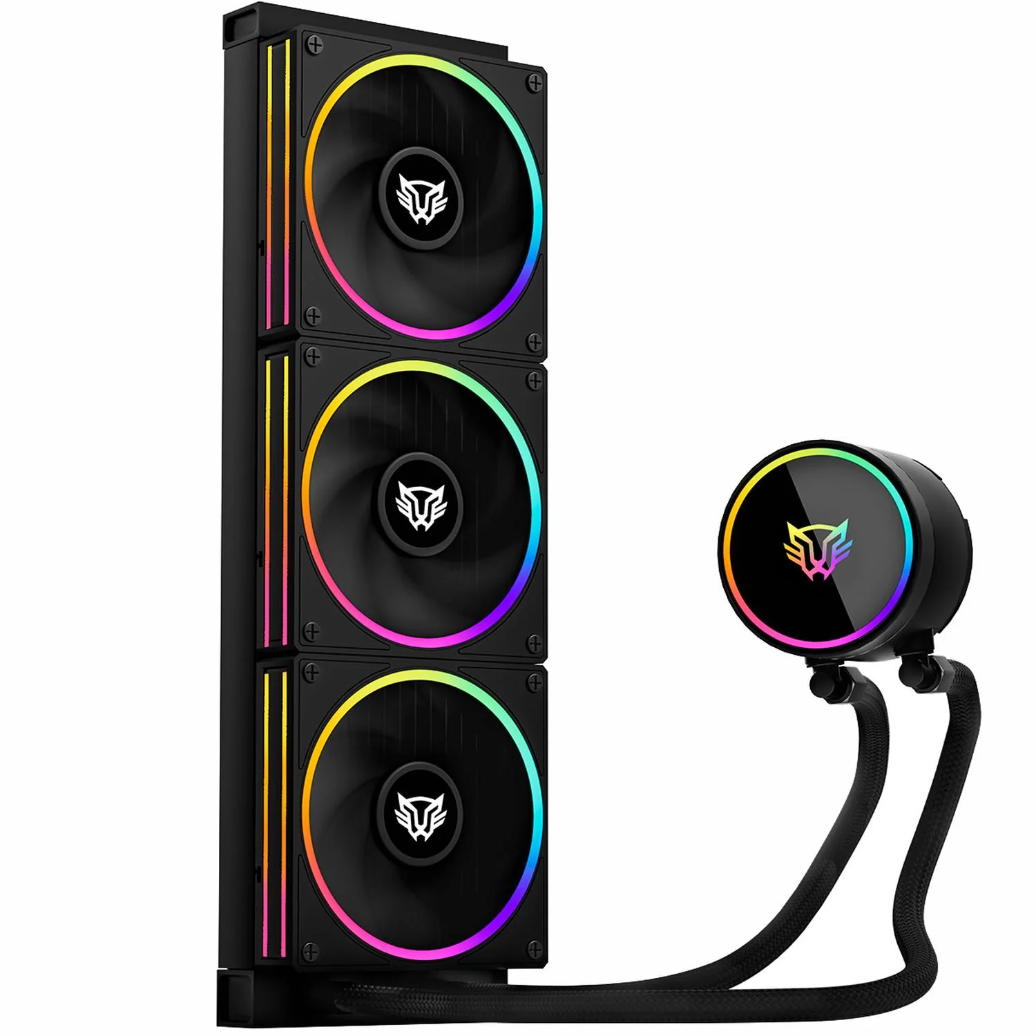 Enfriamiento Liquido BALAM RUSH HYDROX PRO V2 HX36 360mm RGB 7 Pines 2200 RPM TDP 300w LGA1700 AM5 Negro BR-941860 - Image 2