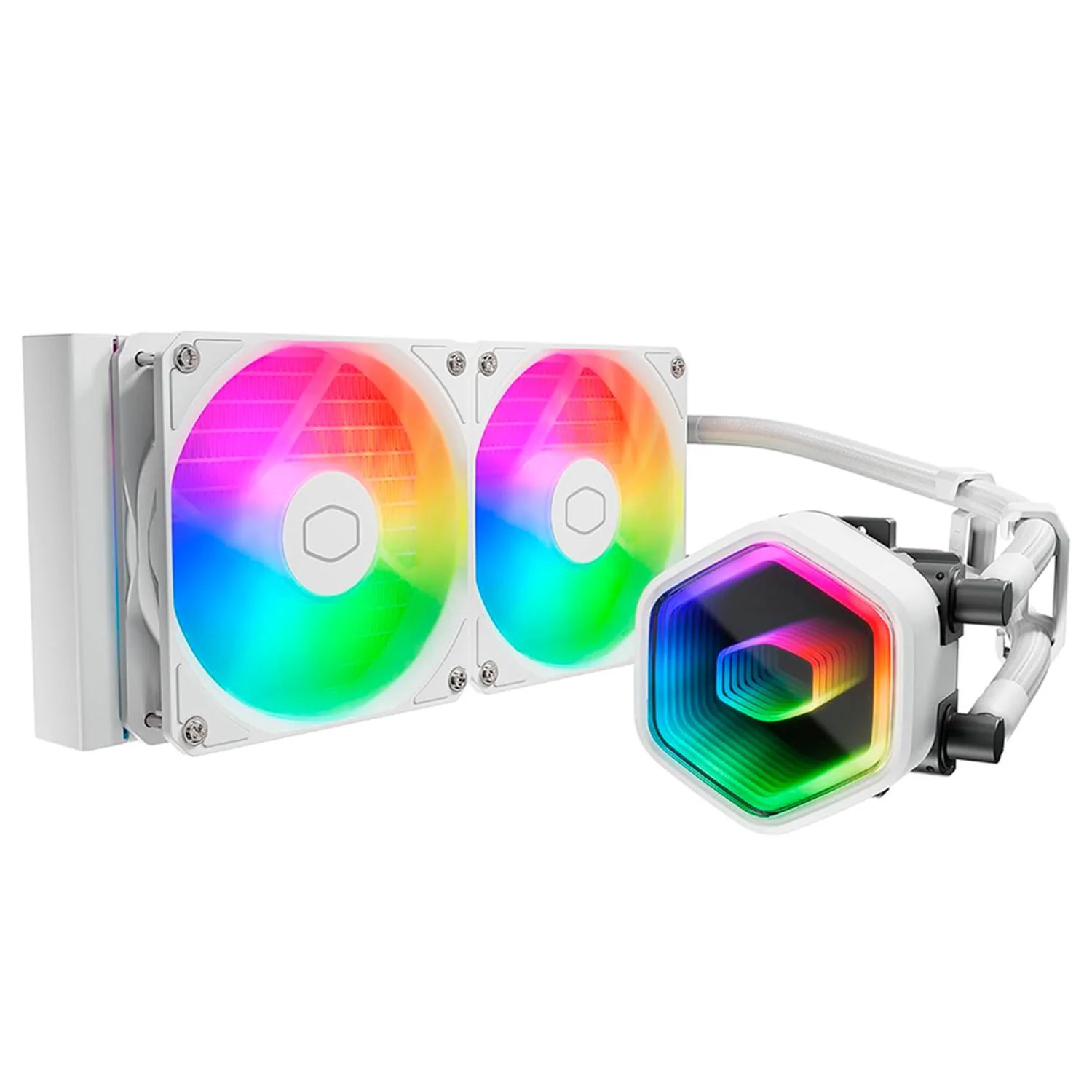 Enfriamiento Liquido COOLER MASTER MASTERLIQUID CORE II 240mm ARGB 4 Pines PWM 1750 RPM LGA 1851 AM5