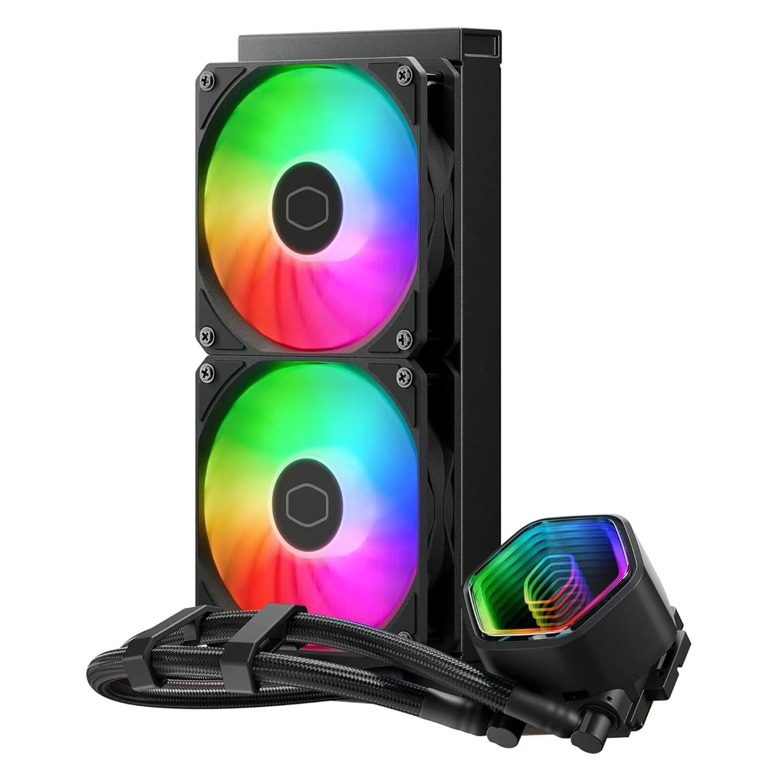 Enfriamiento Liquido COOLER MASTER MASTERLIQUID CORE II 240mm ARGB 4 Pines PWM 1750 RPM LGA 1851 AM5 - Image 4