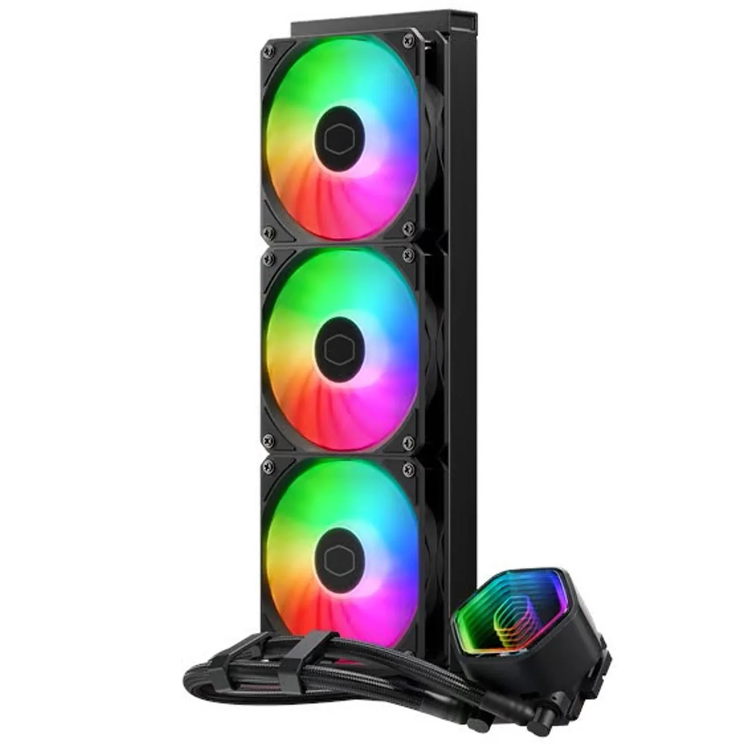 Enfriamiento Liquido COOLER MASTER MASTERLIQUID CORE II 360mm ARGB 4 Pines PWM 1750 RPM LGA 1851 AM5 - Image 2