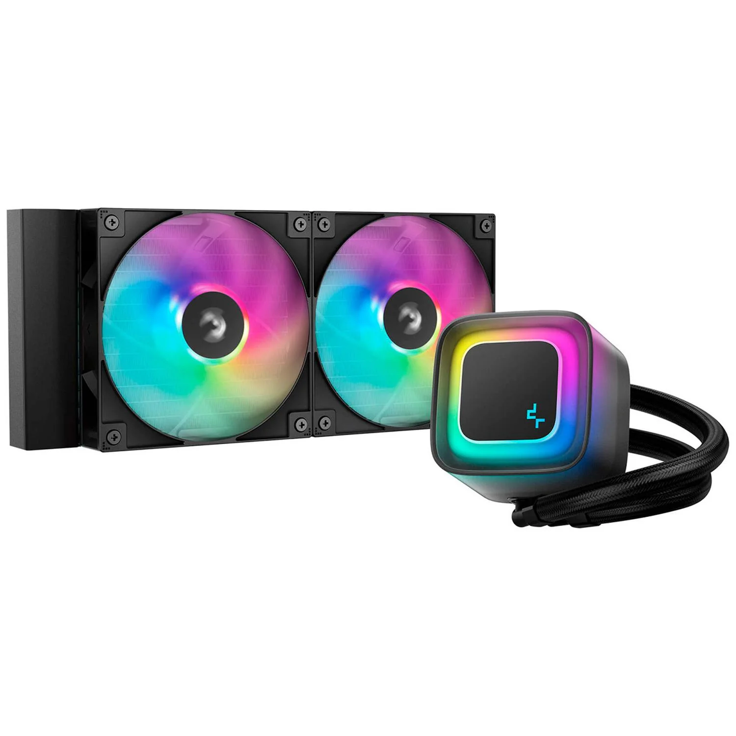 Enfriamiento Liquido DEEPCOOL LE240 V2 240mm RGB PWM 2100RPM AM5 LGA 1851 Negro R-LE240-BKAMMC-G-2
