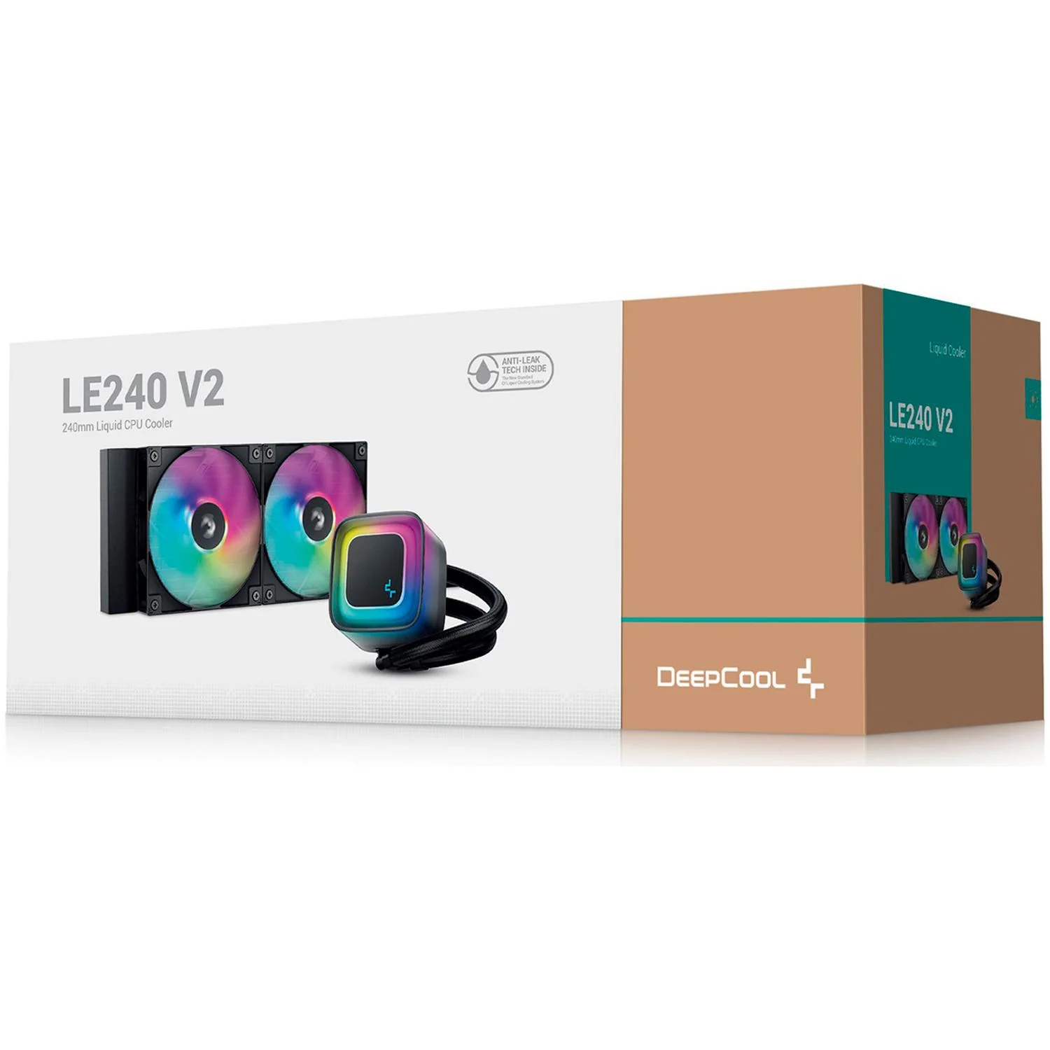 Enfriamiento Liquido DEEPCOOL LE240 V2 240mm RGB PWM 2100RPM AM5 LGA 1851 Negro R-LE240-BKAMMC-G-2 - Image 6
