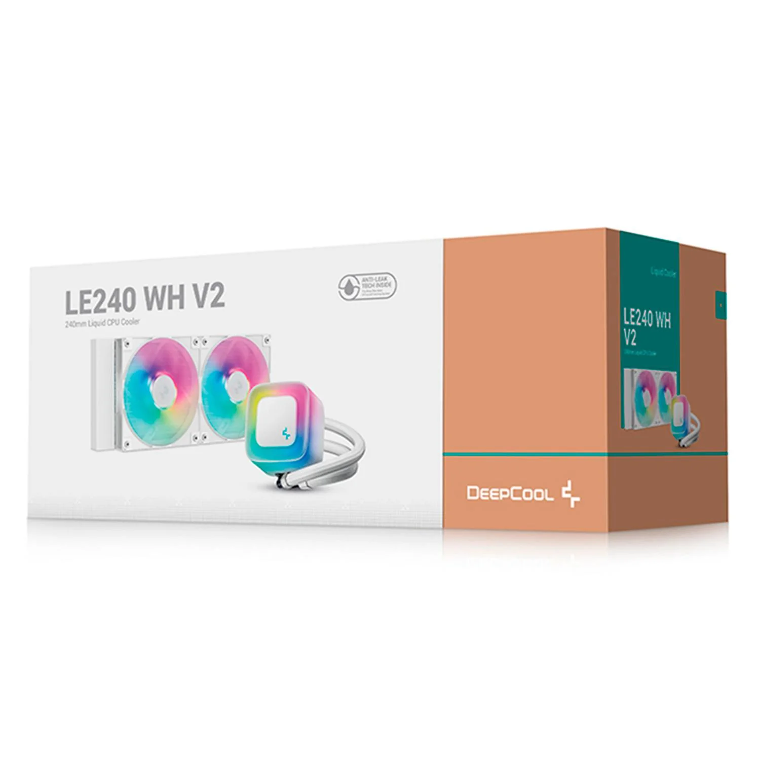 Enfriamiento Liquido DEEPCOOL LE240 WH V2 240mm RGB PWM 2100RPM AM5 LGA 1851 Blanco R-LE240-WHAMMN-G - Image 6