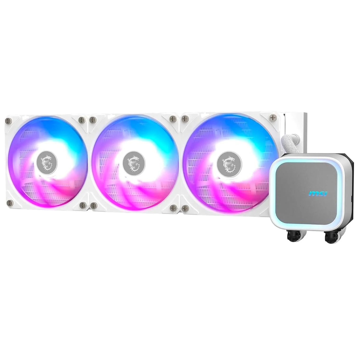Enfriamiento Liquido MSI MAG CORELIQUID A13 360 WHITE ARGB PWM 3800RPM LGA 1851 AM5 Blanco - Image 3