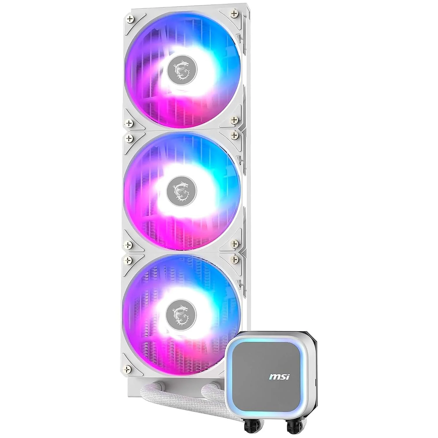 Enfriamiento Liquido MSI MAG CORELIQUID A13 360 WHITE ARGB PWM 3800RPM LGA 1851 AM5 Blanco - Image 4