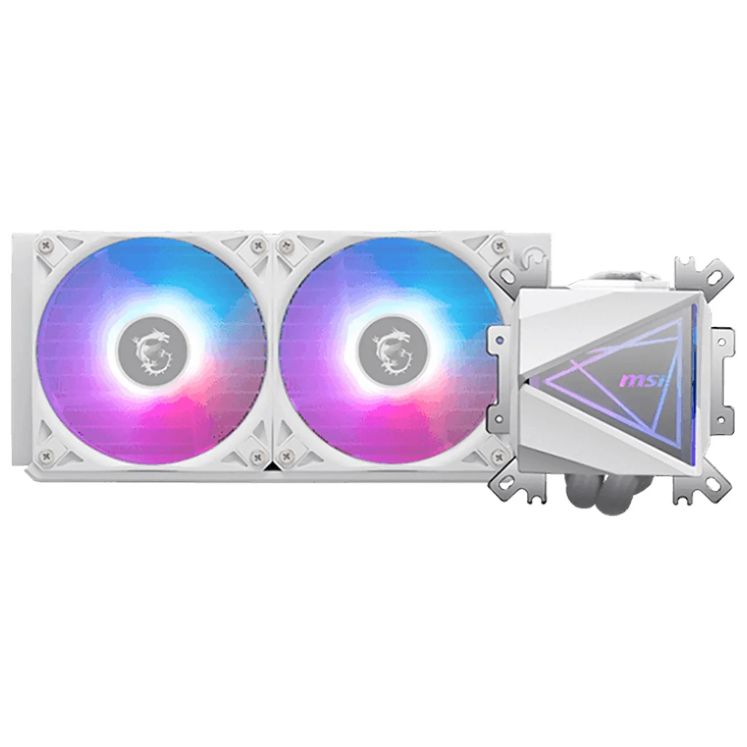 Enfriamiento Liquido MSI MAG CORELIQUID I240 WHITE ARGB PWM 3400RPM LGA 1700 AM5 Blanco