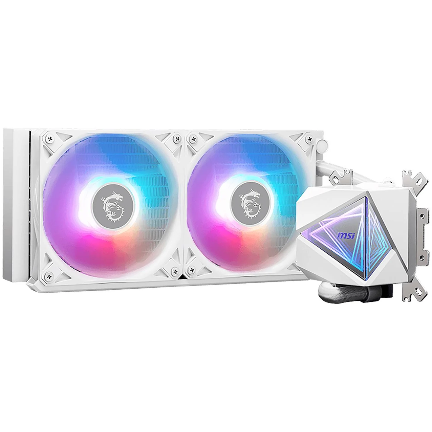 Enfriamiento Liquido MSI MAG CORELIQUID I240 WHITE ARGB PWM 3400RPM LGA 1700 AM5 Blanco - Image 2
