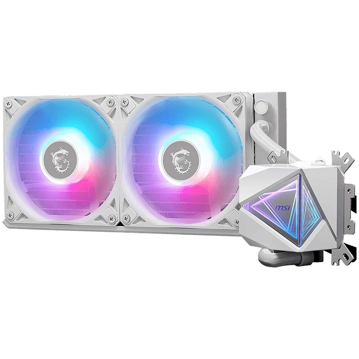 Enfriamiento Liquido MSI MAG CORELIQUID I240 WHITE ARGB PWM 3400RPM LGA 1700 AM5 Blanco - Image 3