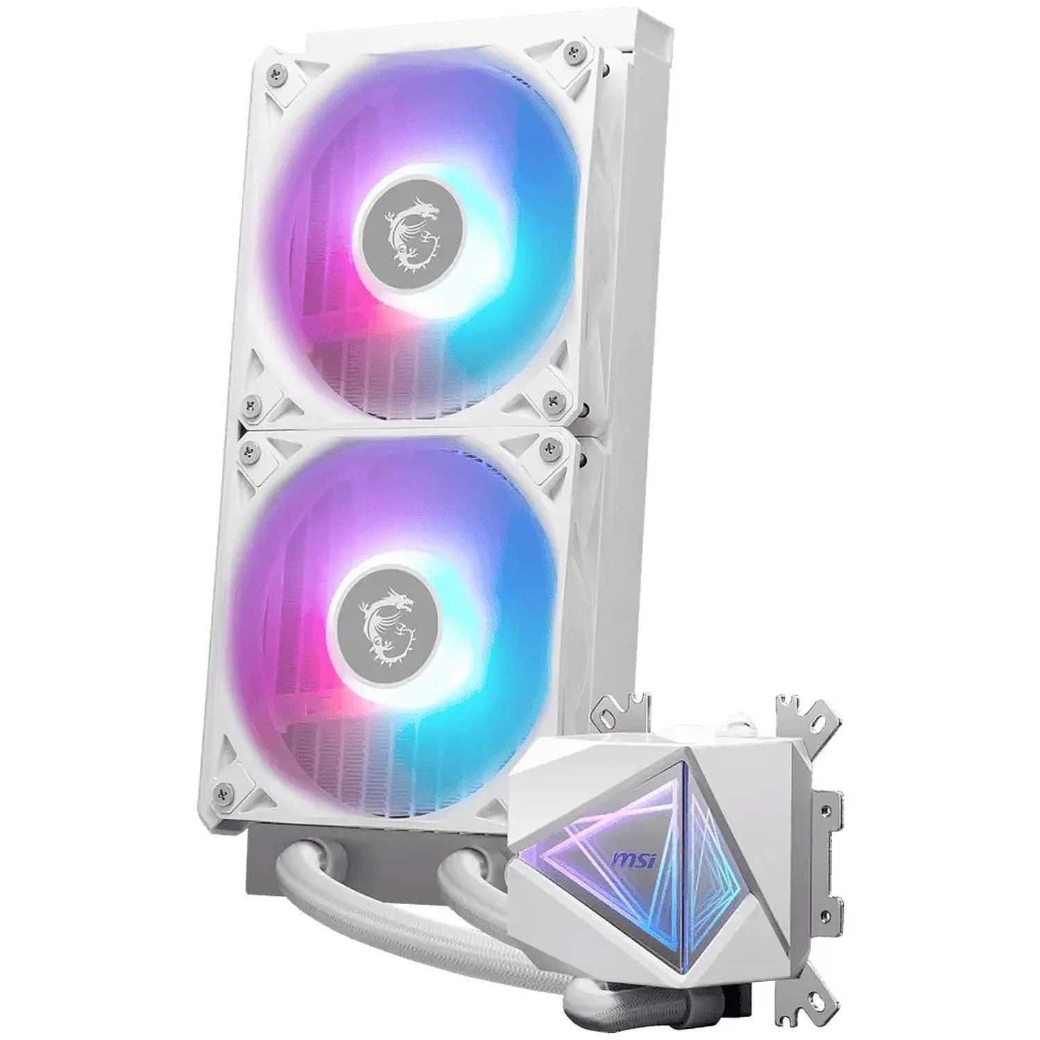 Enfriamiento Liquido MSI MAG CORELIQUID I240 WHITE ARGB PWM 3400RPM LGA 1700 AM5 Blanco - Image 5