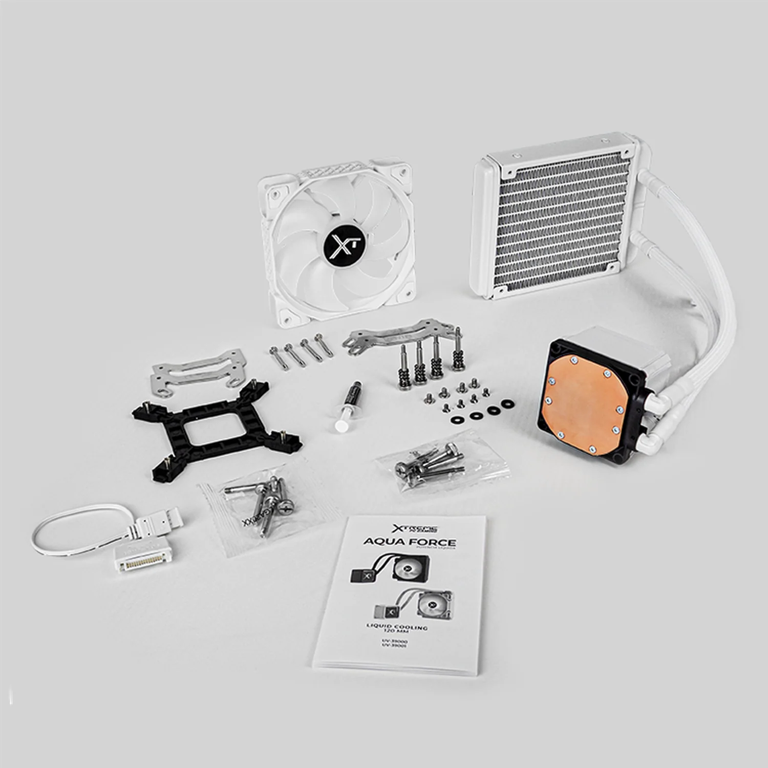Enfriamiento Liquido XTREME PC GAMING Aqua Force 120mm ARGB 800-2200 RPM Blanco - Image 3