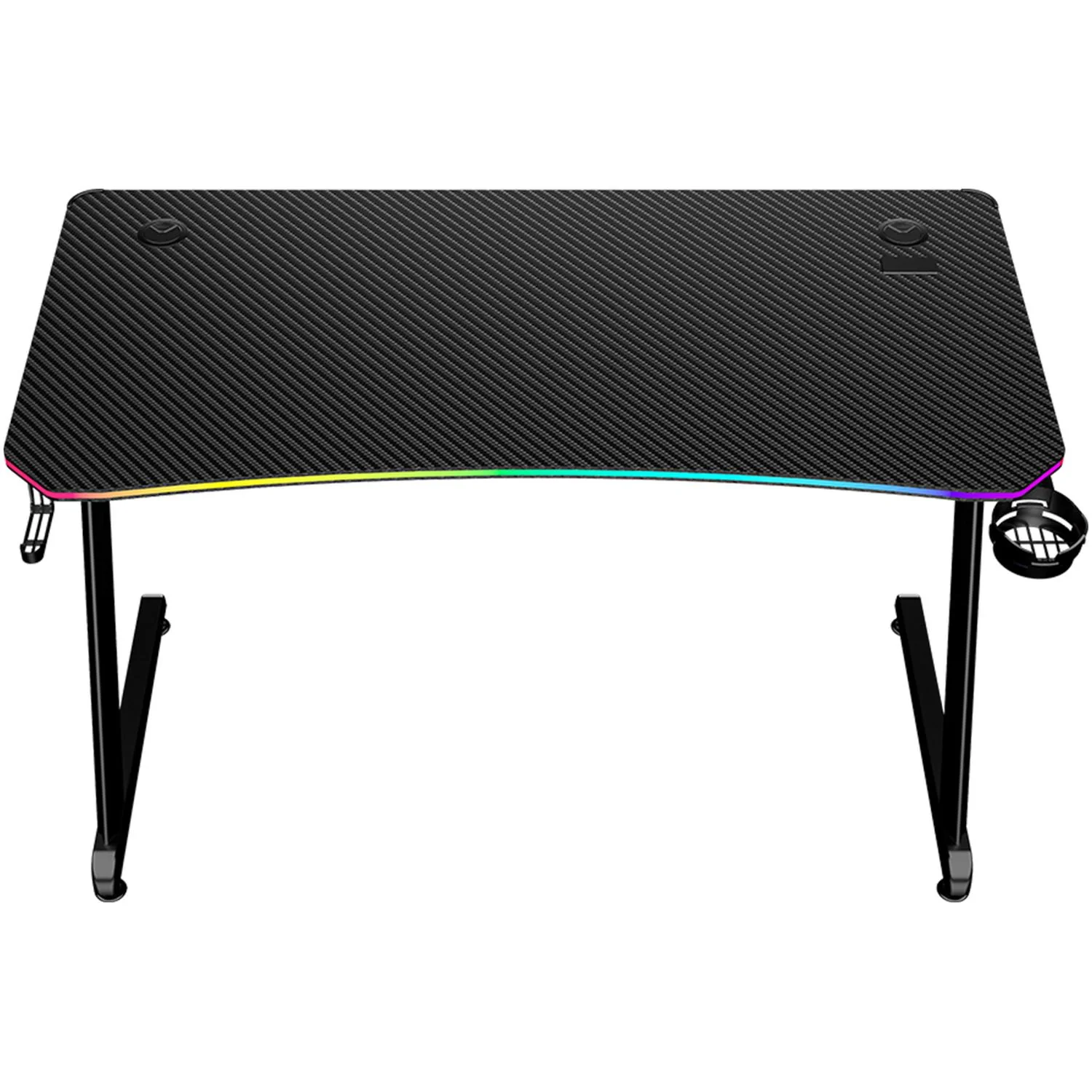 Escritorio Gamer BALAM RUSH OLYMPUS SPOT GLOW PRO MRX8000 Ergonomico Estructura Z Hasta 100kg RGB Porta Vaso + Porta Diadema Negro BR-941372 - Image 6