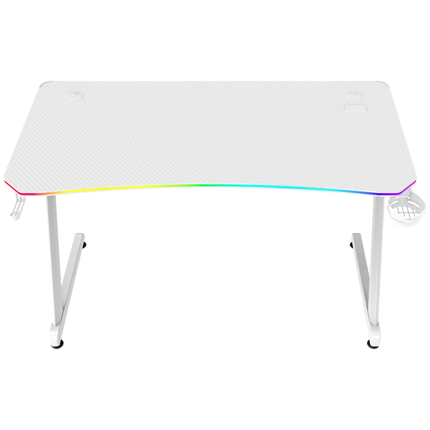 Escritorio Gamer BALAM RUSH OLYMPUS SPOT GLOW PRO MRX8000 Ergonomico Hasta 100kg RGB Blanco BR-941389 - Image 5
