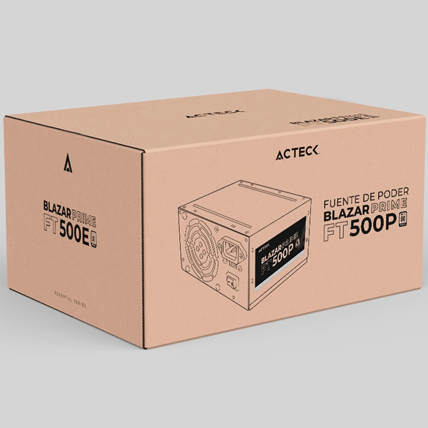 Fuente de Poder ACTECK PC 500W BLAZAR PRIME FT500P ATX Negro AC-938143 - Image 4