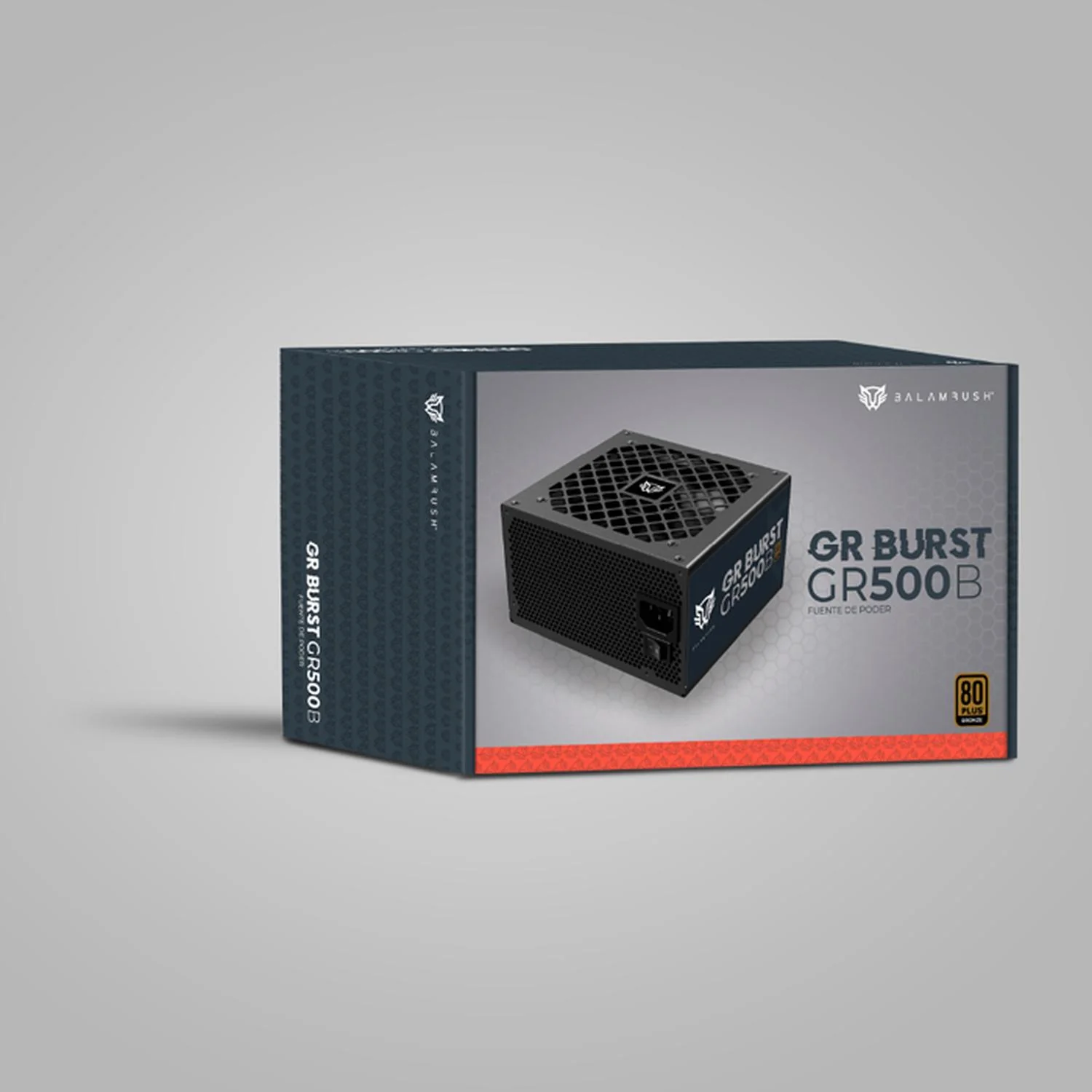 Fuente de Poder PC 500W Gamer BALAM RUSH GR BURST GR500B 80 Plus Bronze No Modular Negro BR-937702 - Image 5