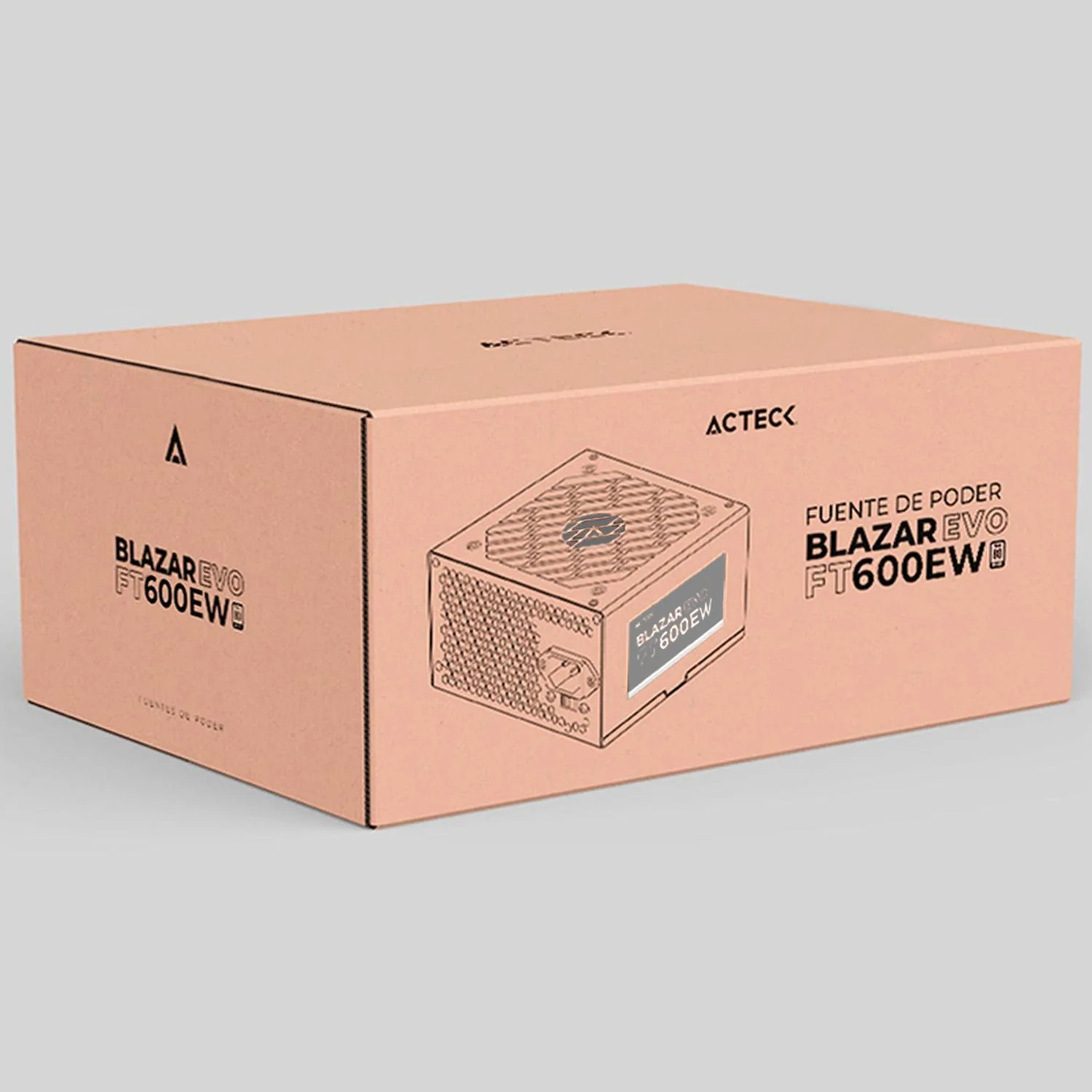 Fuente de Poder PC 600W ACTECK BLAZAR EVO FT600E Blanco ES-05003EW - Image 5