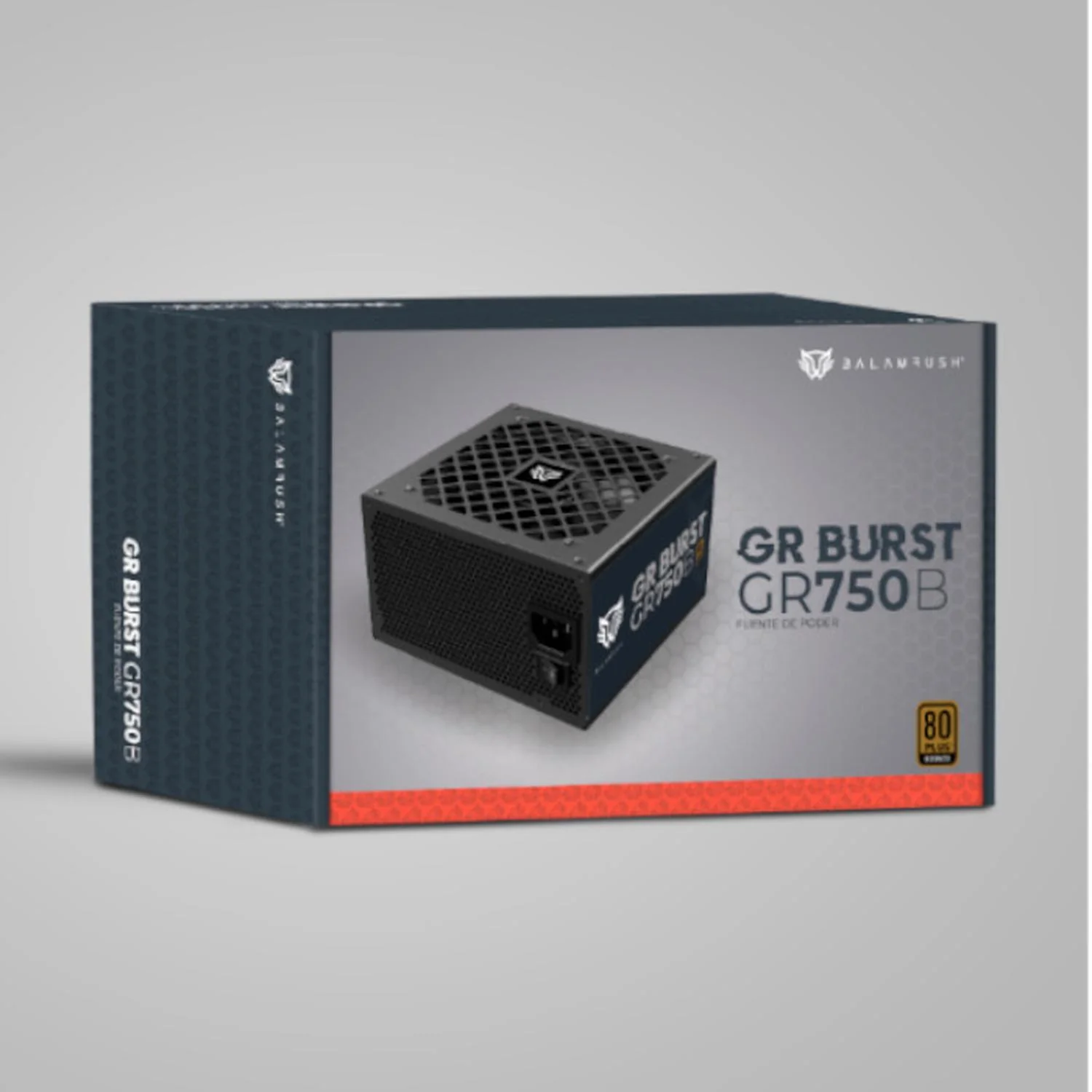Fuente de Poder PC 750W Gamer BALAM RUSH GR BURST GR750B 80 Plus Bronze No Modular Negro BR-937672 - Image 5