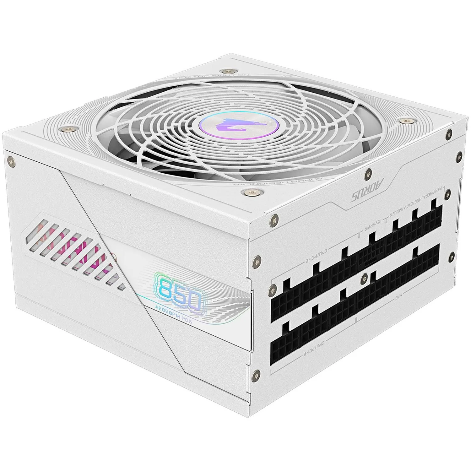 Fuente de Poder PC 850w Gamer AORUS ELITE 80 Plus Platinum Modular GP-AE850PM PG5 ICE