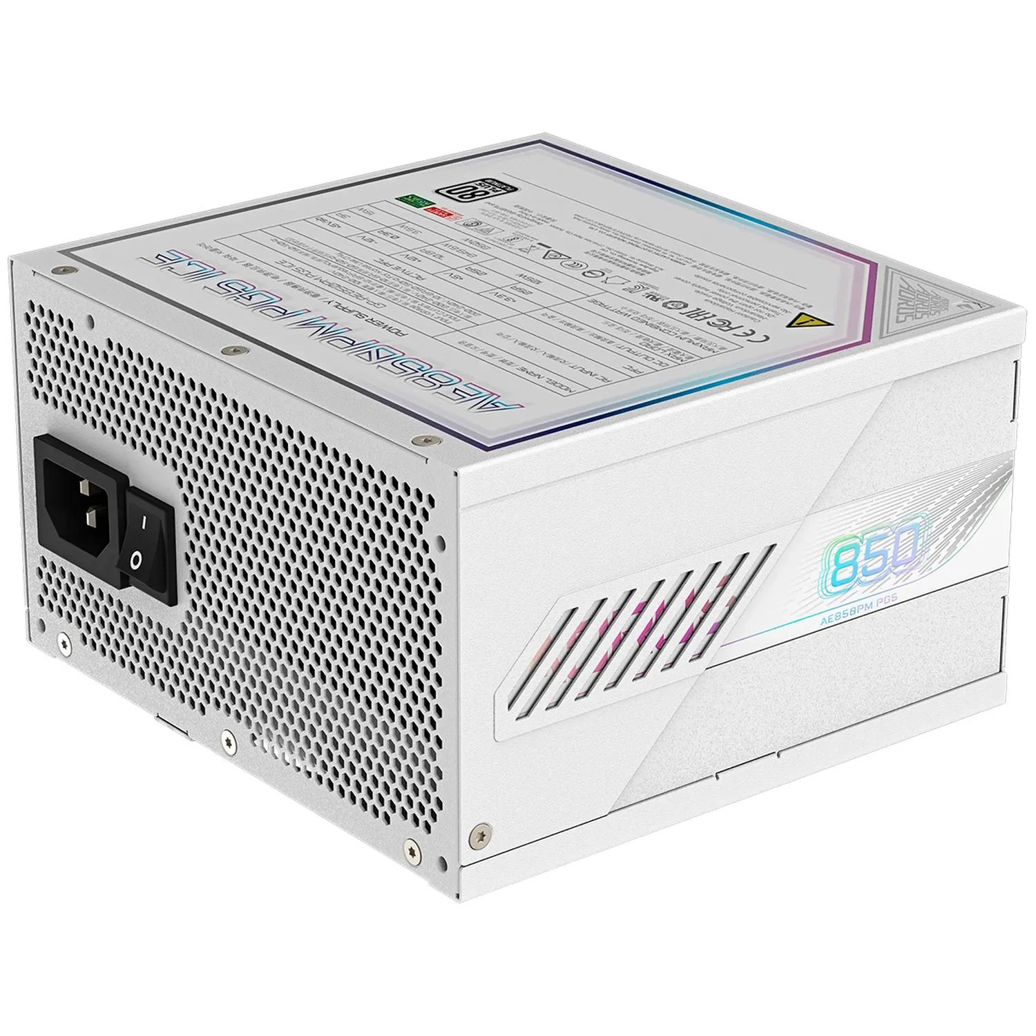 Fuente de Poder PC 850w Gamer AORUS ELITE 80 Plus Platinum Modular GP-AE850PM PG5 ICE - Image 2