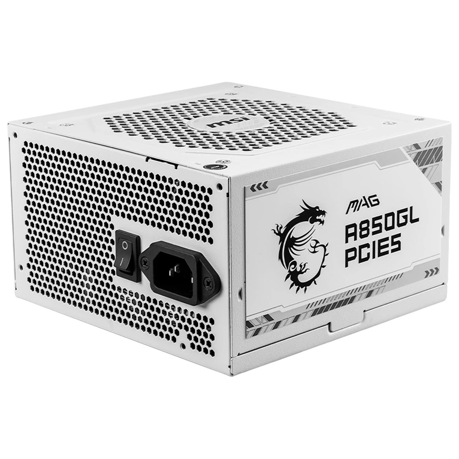 Fuente de Poder PC 850W Gamer MSI MAG A850GL PCIE5 WHITE 80 Plus Gold Modular - Image 3