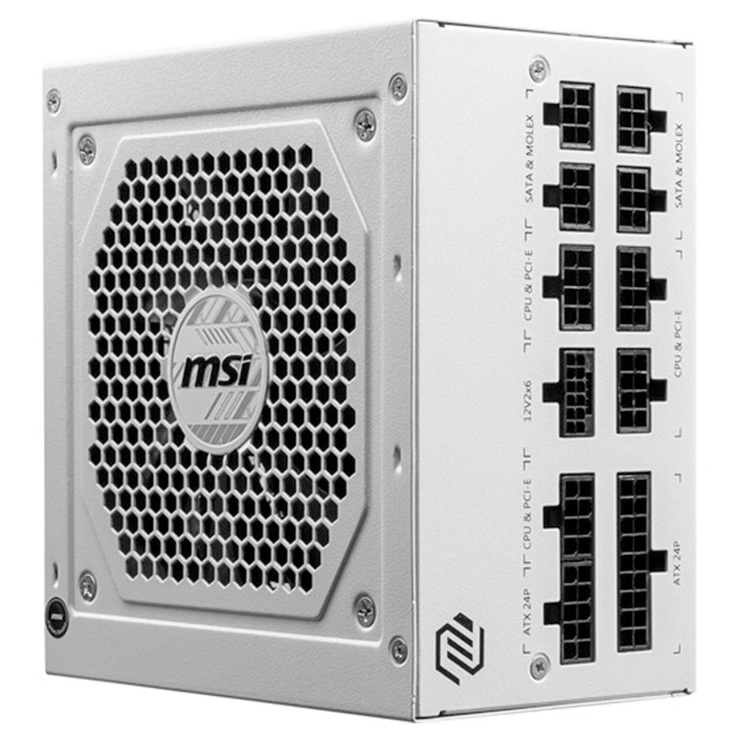 Fuente de Poder PC 850W Gamer MSI MAG A850GL PCIE5 WHITE 80 Plus Gold Modular - Image 5