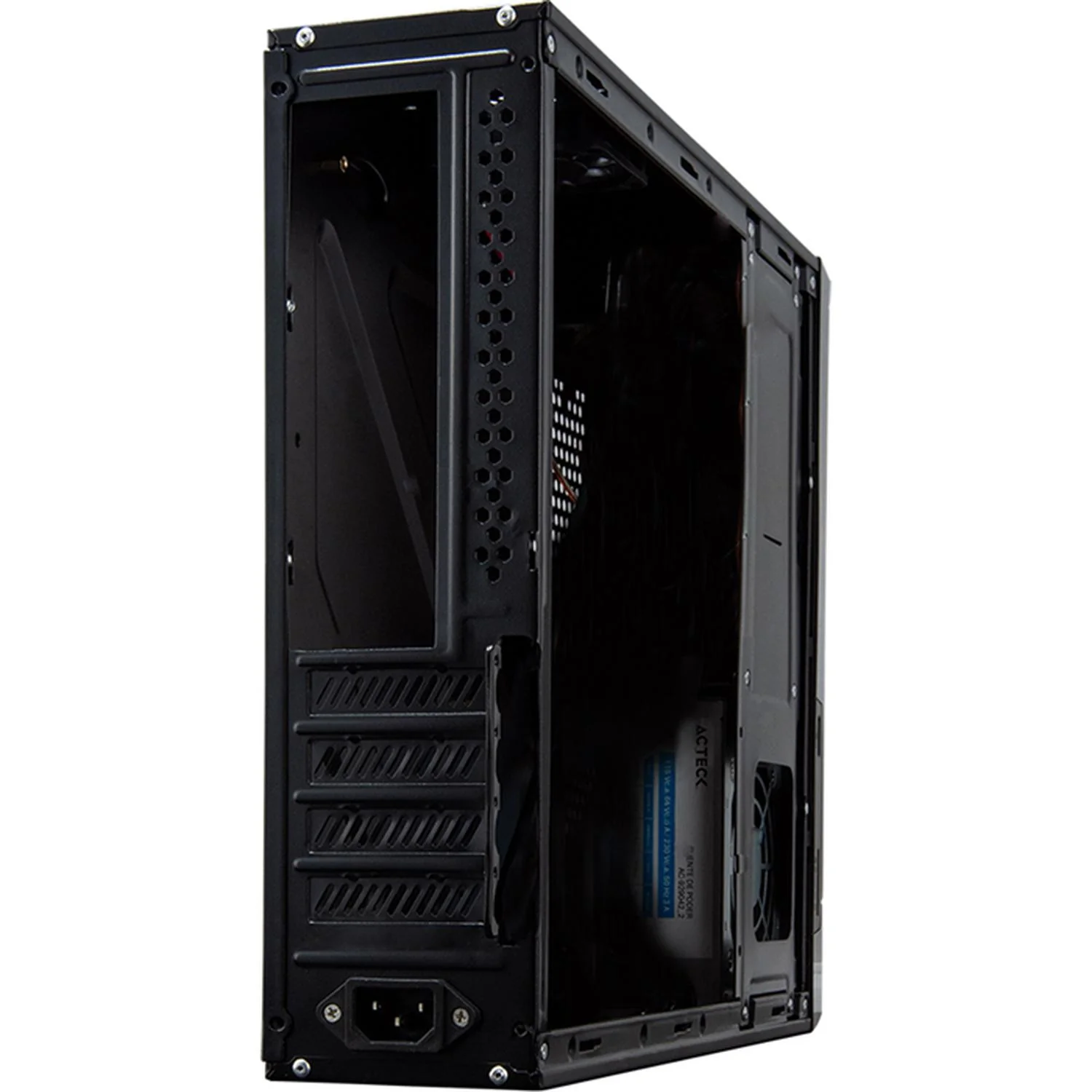 Gabinete ACTECK ATOM GS240 Fuente 450W 1 Fan Micro Torre Slim AC-929042 - Image 4