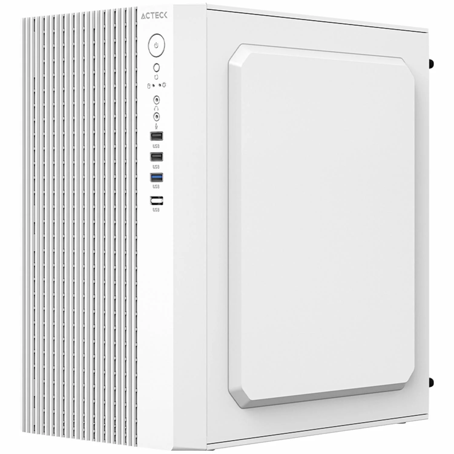 Gabinete ACTECK ZENITH GI656 Micro ATX Mini Torre Fuente 500w Panel Metalico USB Negro AC-939270 - Image 2