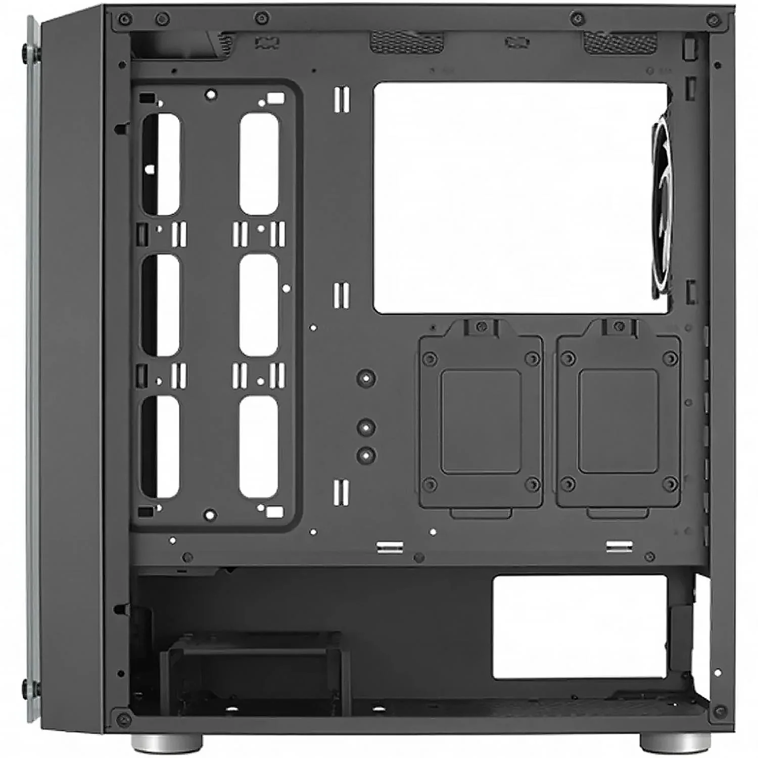 Gabinete Gamer AEROCOOL SKRIBBLE ATX 3 Fan Cristal Templado Negro SKRIBBLE-G-BK-V1 - Image 3