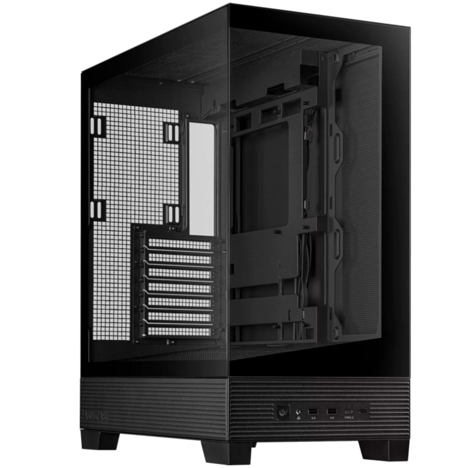 Gabinete Gamer ASUS A31 TG Black ATX Media Torre Cristal Templado BTF USB-C Negro