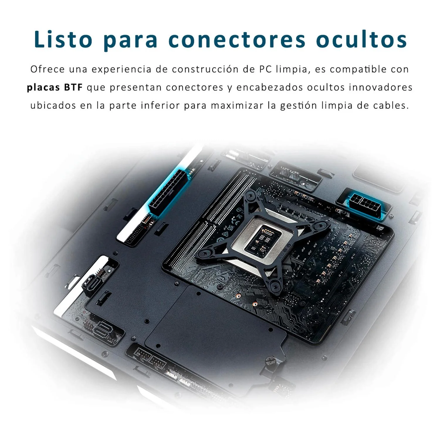 Gabinete Gamer ASUS A31 TG Black ATX Media Torre Cristal Templado BTF USB-C Negro - Image 6