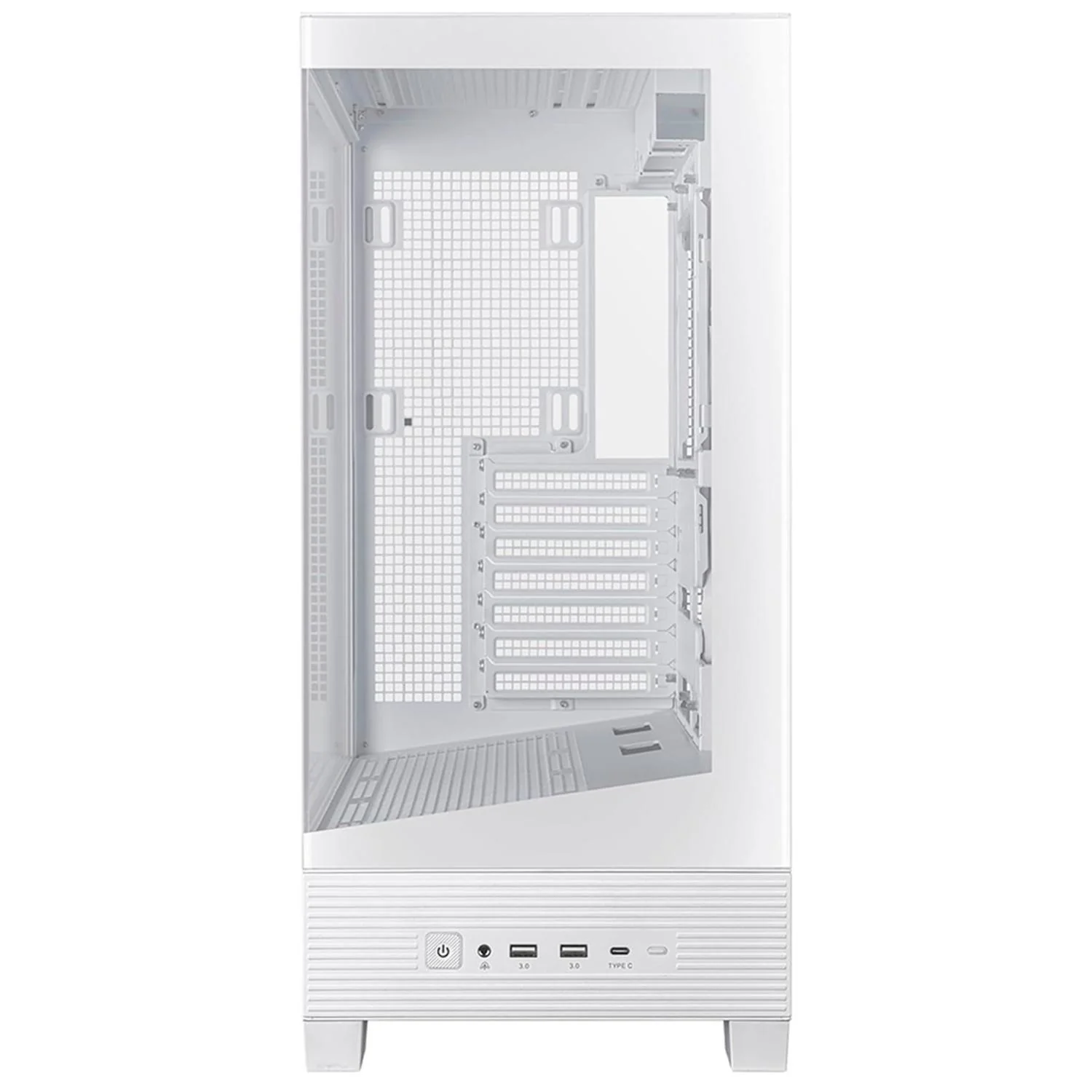Gabinete Gamer ASUS A31 TG WHITE ATX Media Torre Cristal Templado USB-C Blanco - Image 4