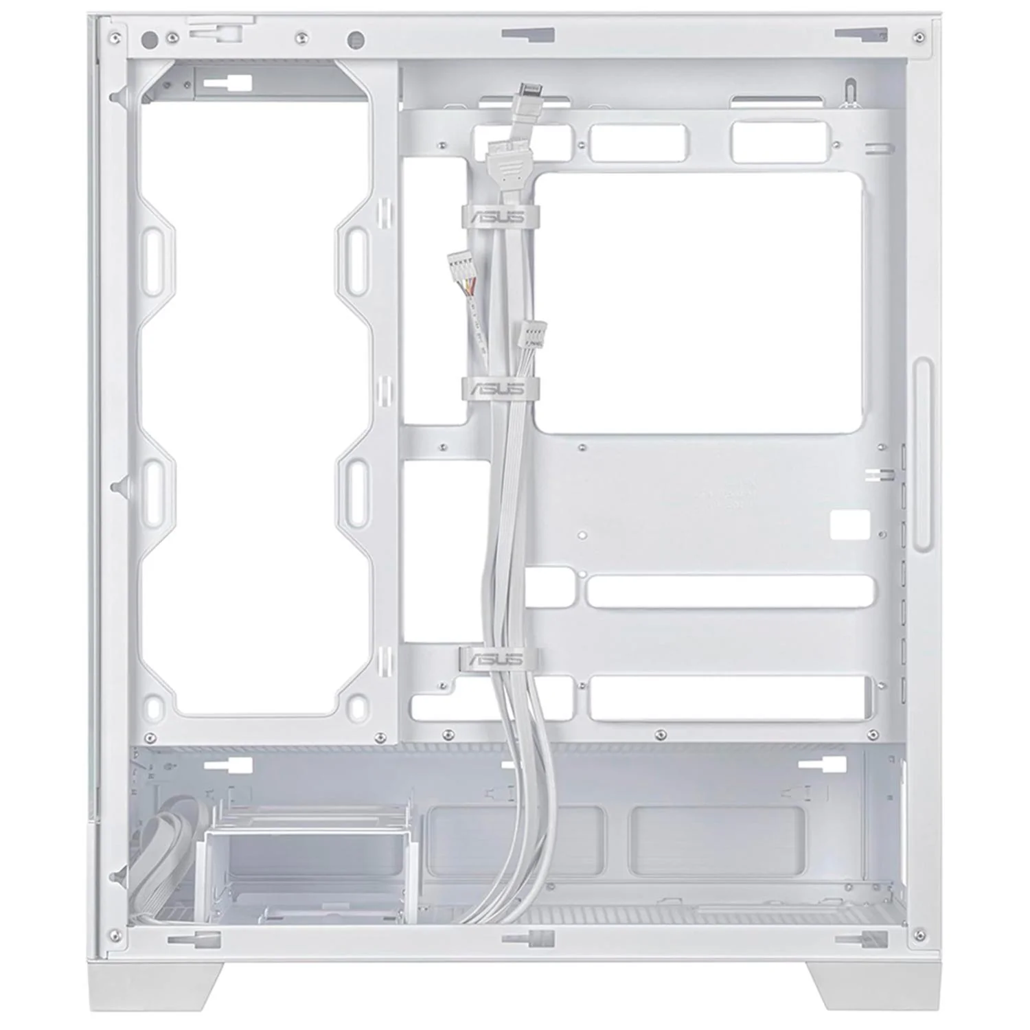 Gabinete Gamer ASUS A31 TG WHITE ATX Media Torre Cristal Templado USB-C Blanco - Image 6