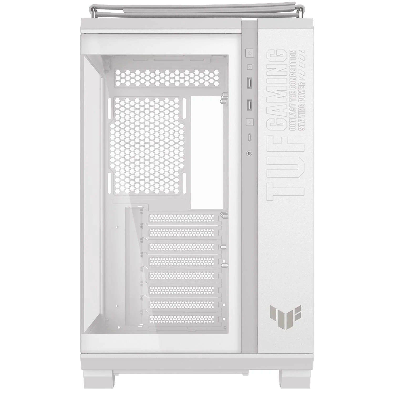 Gabinete Gamer ASUS TUF Gaming GT502 Horizon ATX Media Torre Cristal Templado USB-C Blanco - Image 2