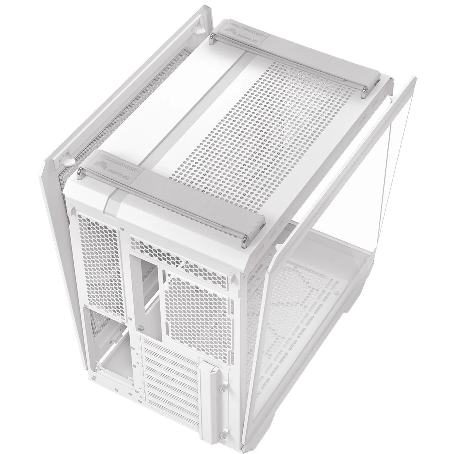 Gabinete Gamer ASUS TUF Gaming GT502 Horizon ATX Media Torre Cristal Templado USB-C Blanco - Image 4