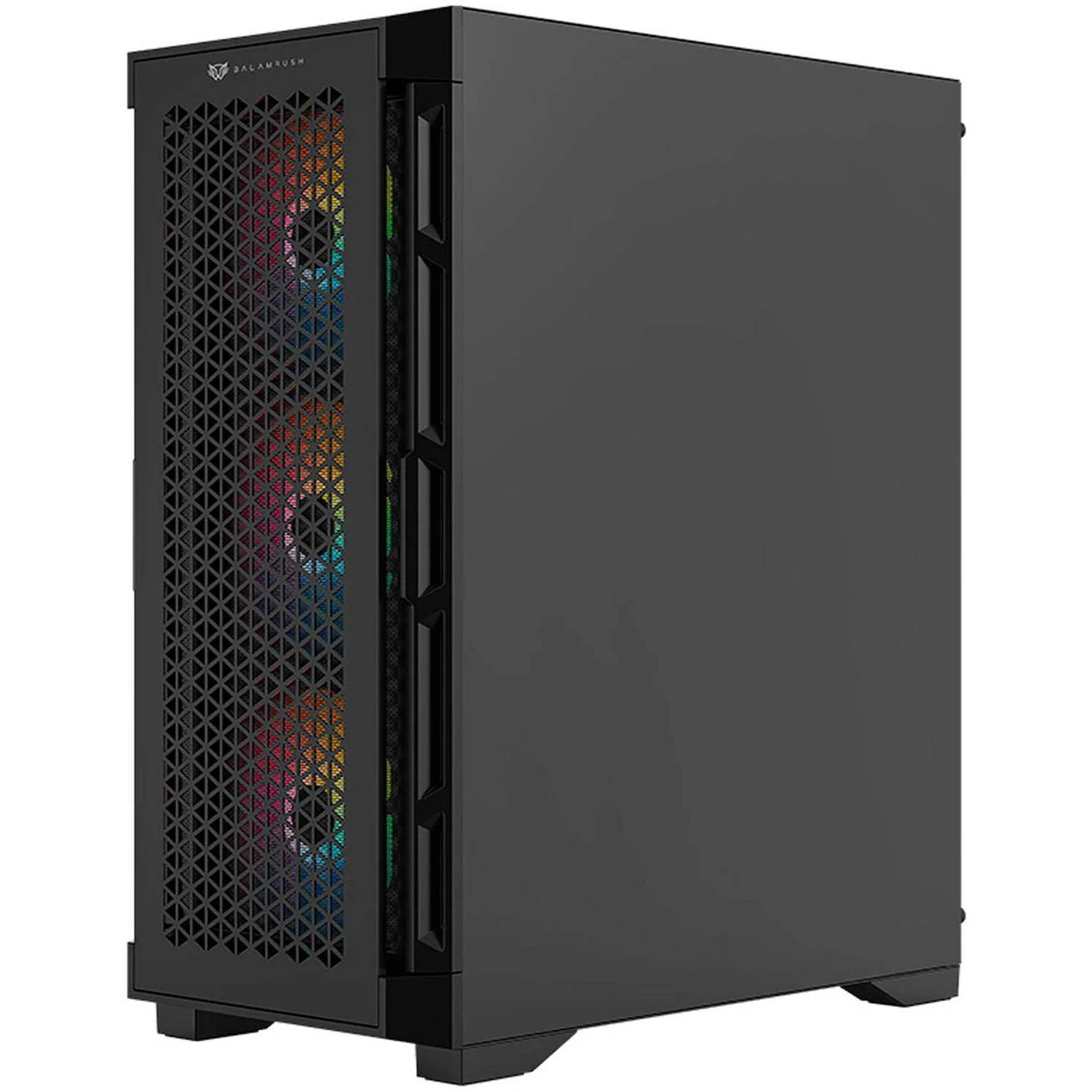 Gabinete Gamer BALAM RUSH CARBONO TWIN MATE 5000 ATX Media Torre 4 Fan ARGB Cristal templado USB-C Negro BR-938839 - Image 4