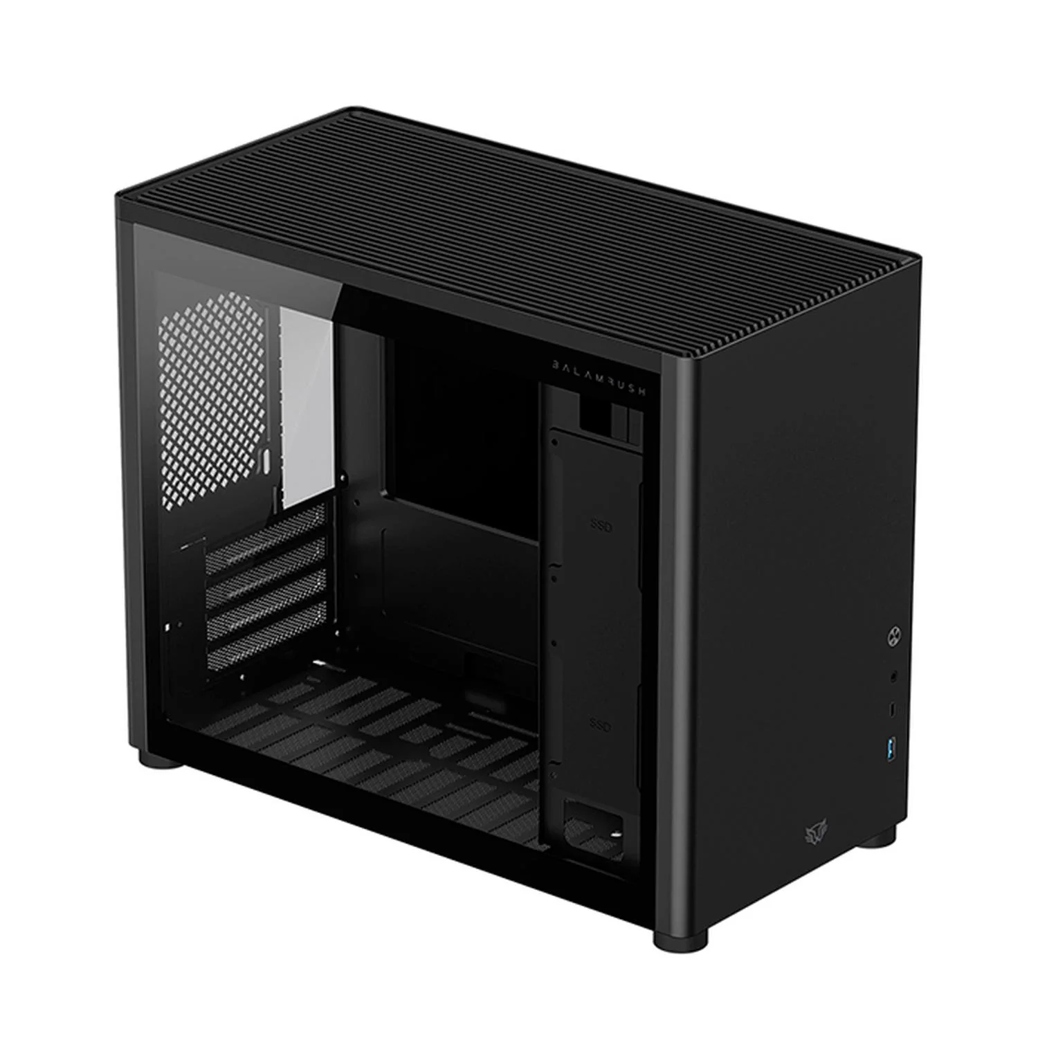 Gabinete Gamer BALAM RUSH ERIS JET GI985 M-ATX Mini Torre Cristal Templado USB-C Negro BR-934947