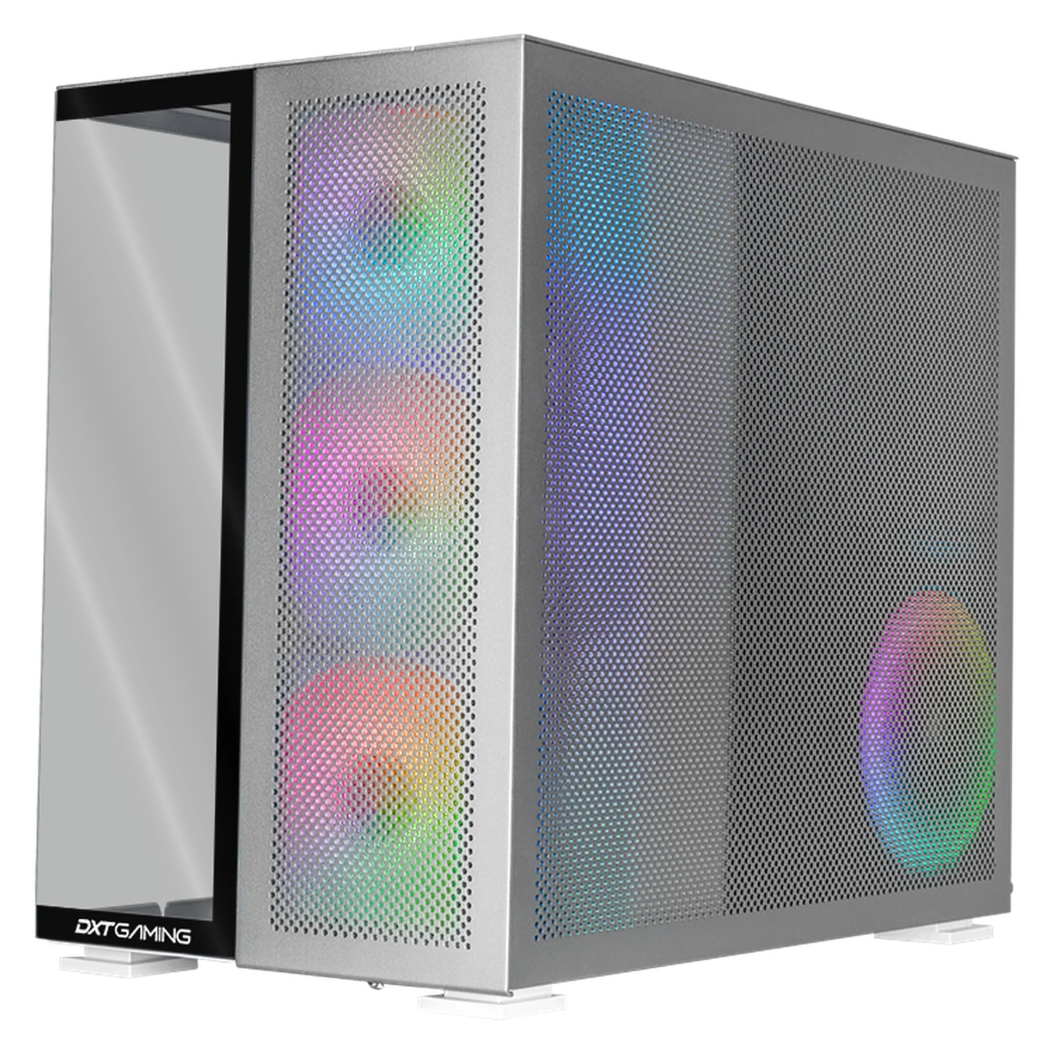 Gabinete DXT GAMING Titan T5 Media Torre 4 Fan ARGB USB-C Aluminio CDXTT5M - Image 2