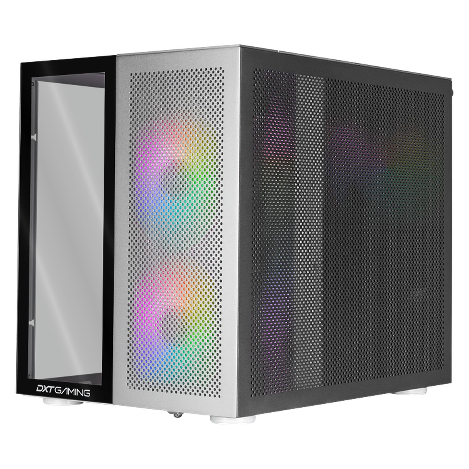 Gabinete DXT GAMING Titan T7 Mini Torre 3 Fan ARGB USB-C Aluminio CDXTT7M - Image 2