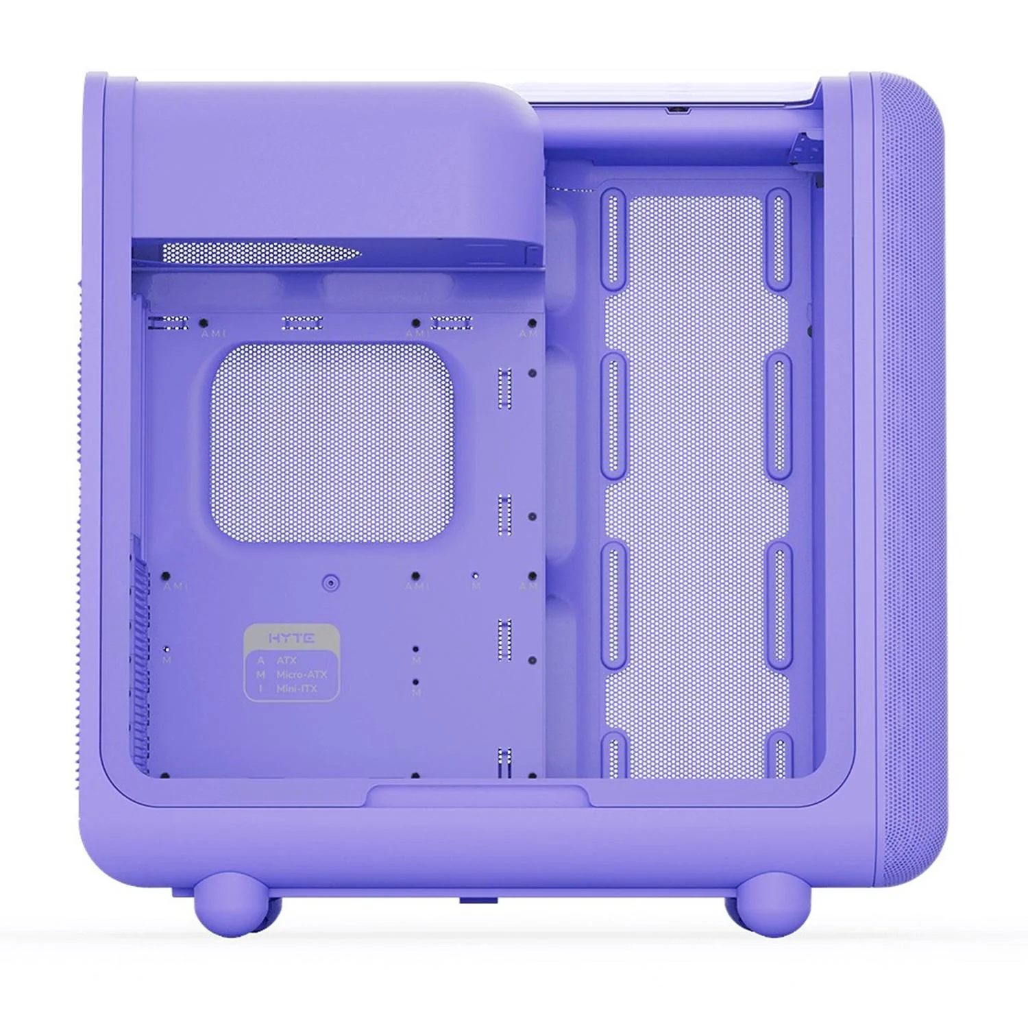 Gabinete Gamer HYTE X50 E-ATX Media Torre Cristal Templado USB-C Morado CS-HYTE-X50G-TM - Image 4