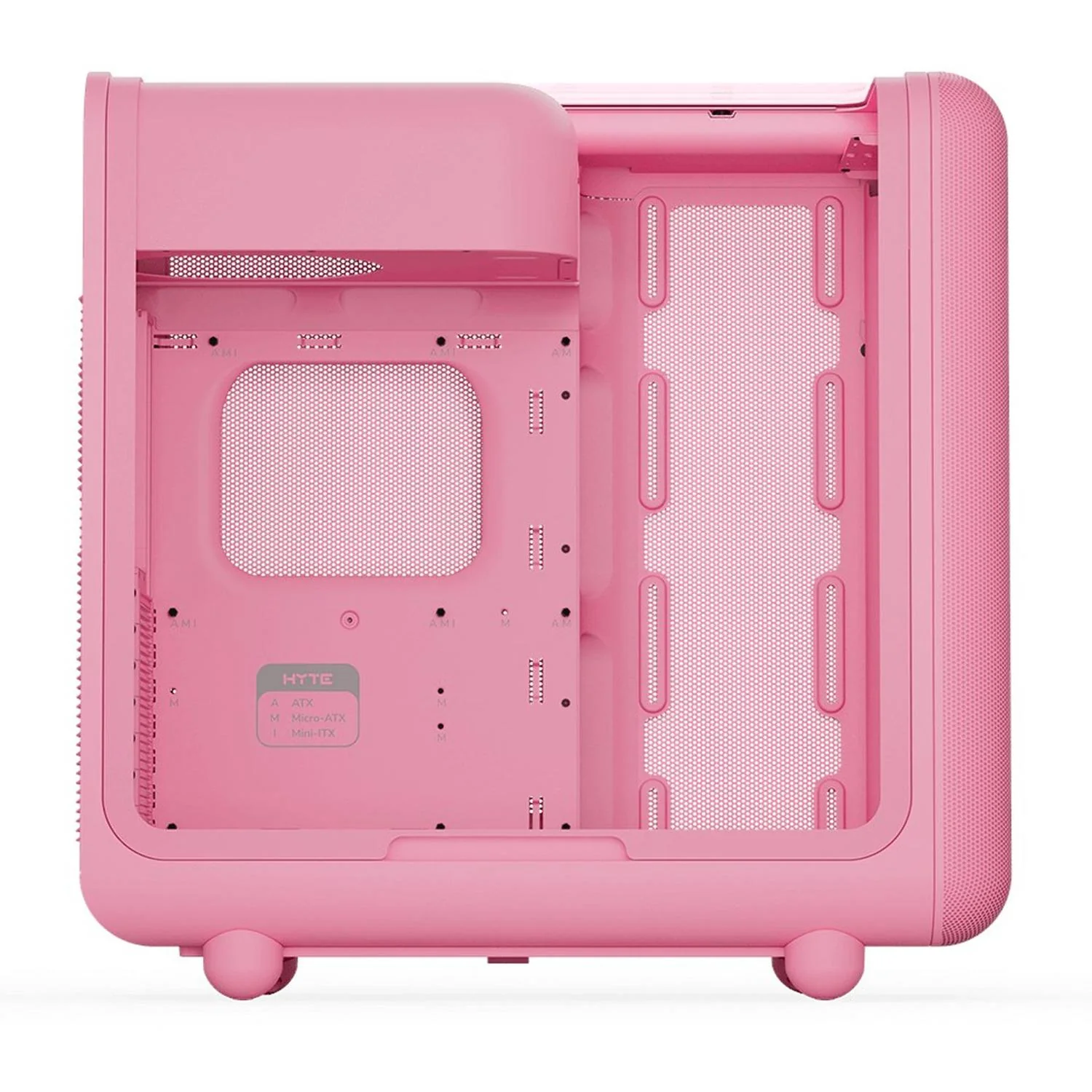 Gabinete Gamer HYTE X50 E-ATX Media Torre Cristal Templado USB-C Rosado CS-HYTE-X50G-SM - Image 4
