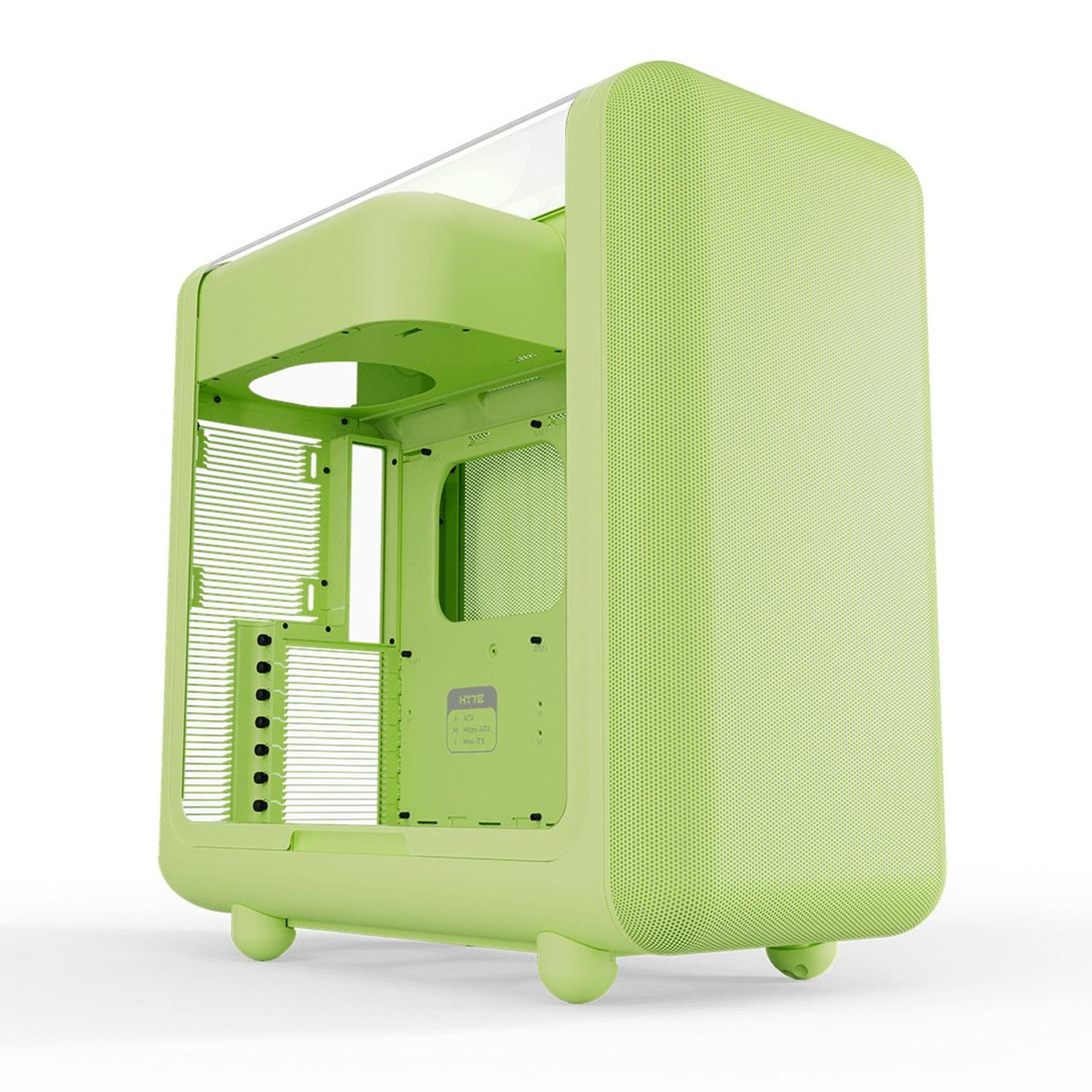 Gabinete Gamer HYTE X50 E-ATX Media Torre Cristal Templado USB-C Verde CS-HYTE-X50G-MM