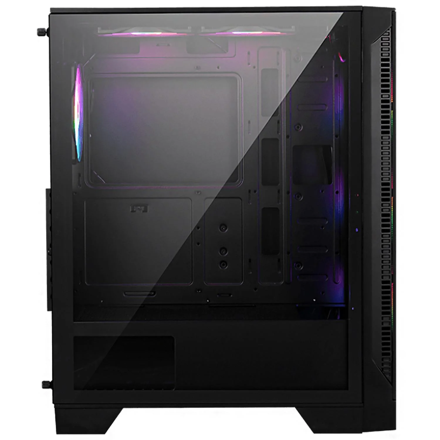Gabinete Gamer MSI MAG FORGE 120A AIRFLOW ATX Media Torre 6 Fan Cristal Templado RGB - Image 3