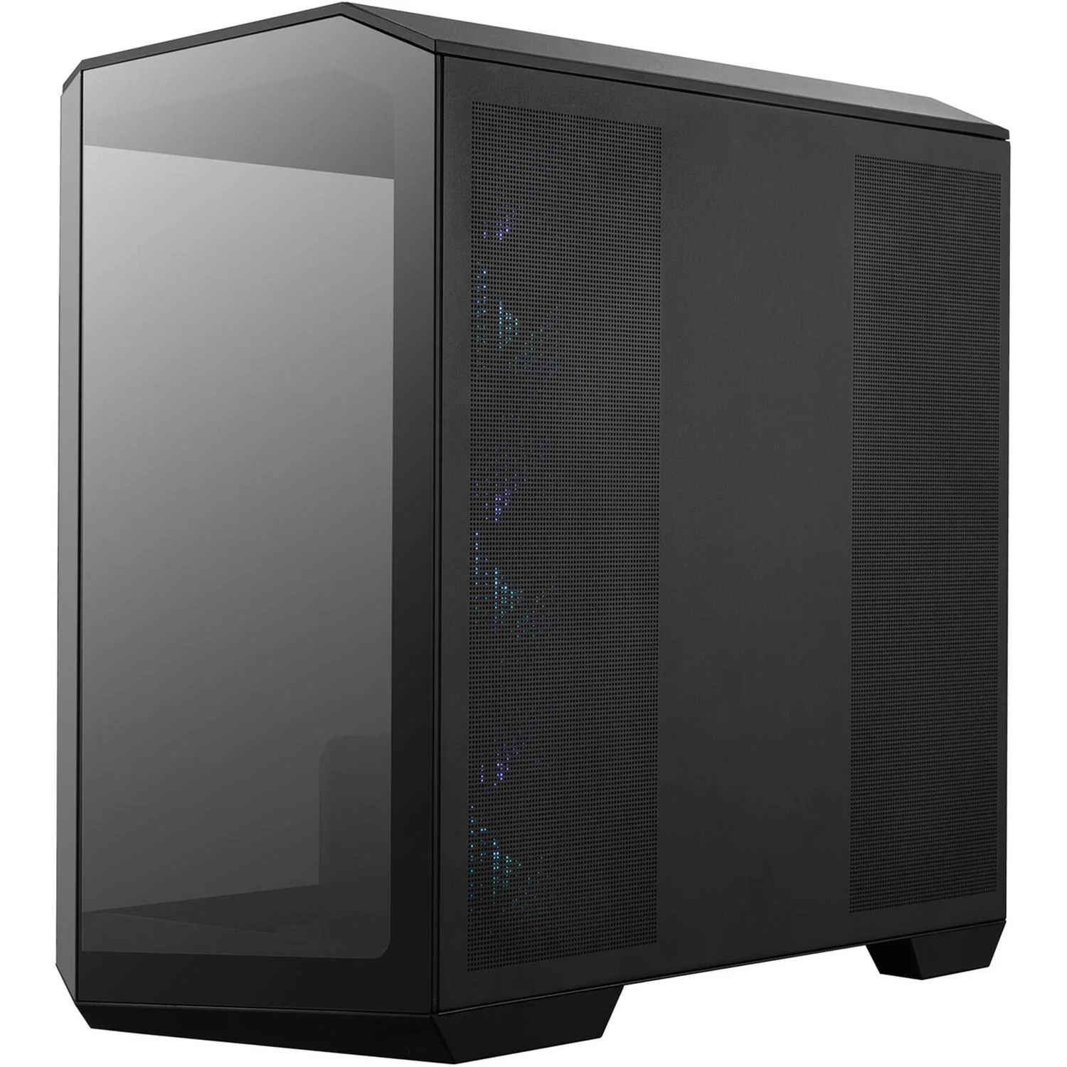 Gabinete Gamer MSI MAG PANO M100R PZ Micro ATX Micro Torre 4 Fan Cristal Templado USB-C ARGB Negro - Image 3
