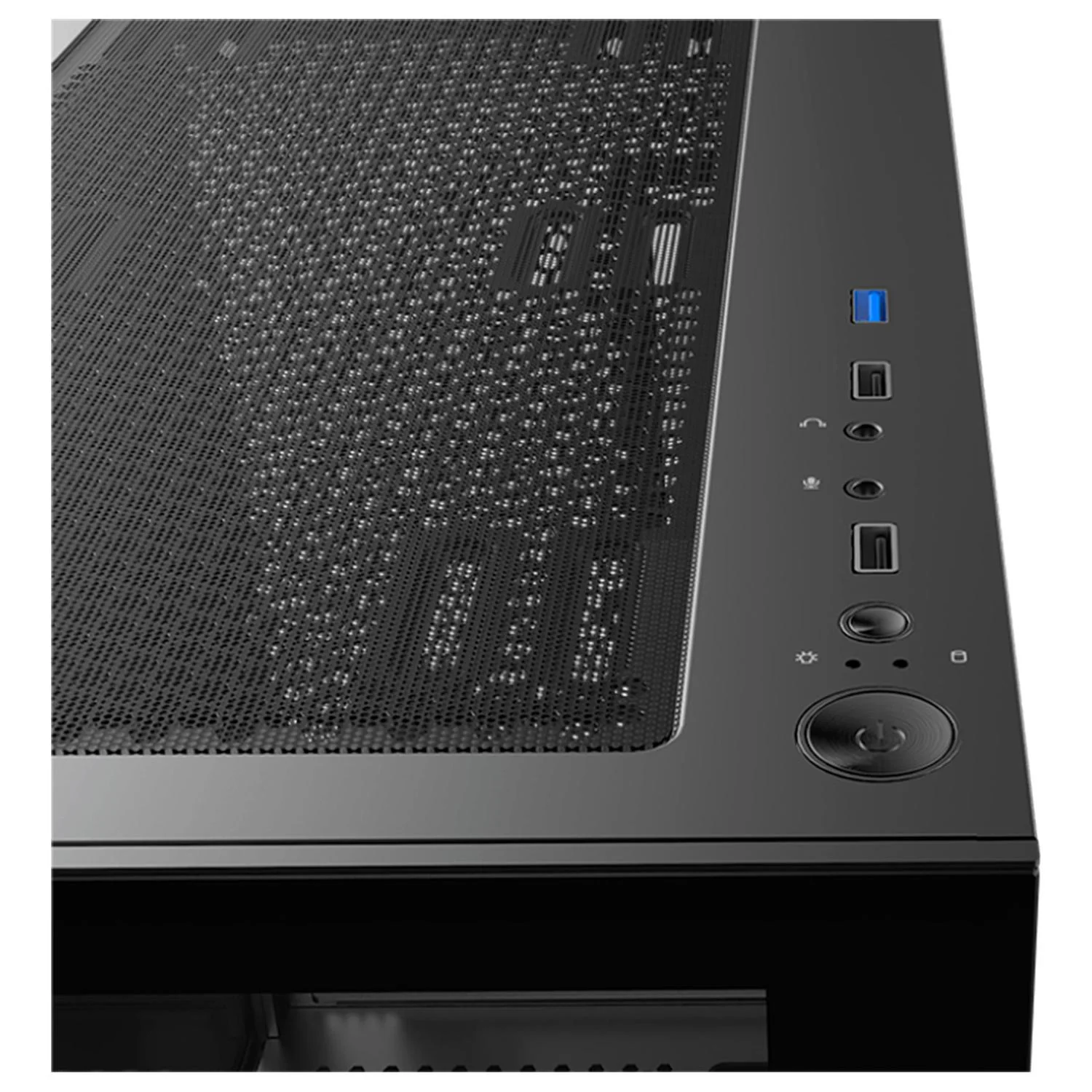 Gabinete Gamer MSI PAG PANO M110A Micro ATX Media Torre 3 Fan Cristal Templado RGB Negro - Image 3