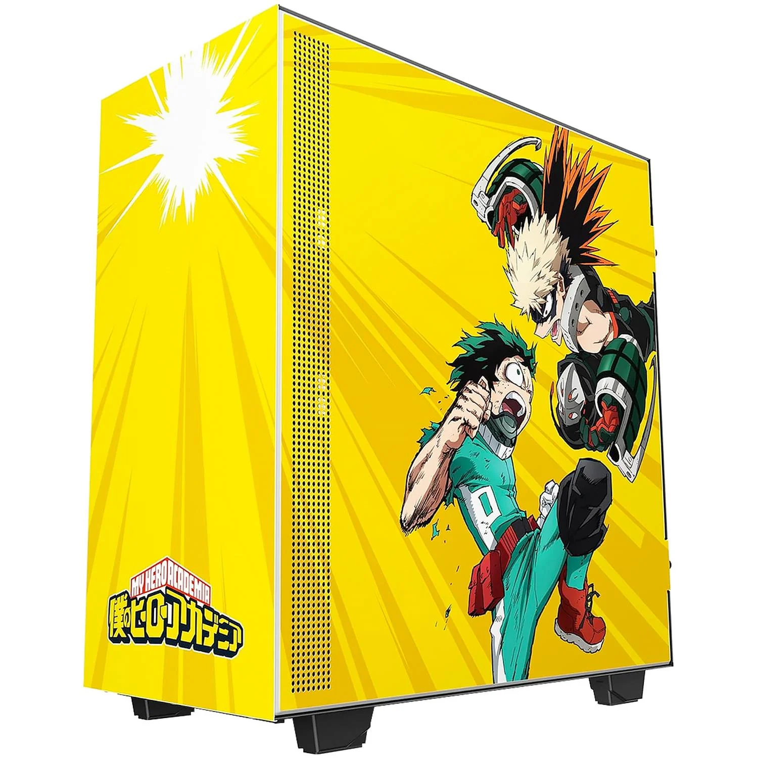 Gabinete Gamer NZXT H510i Rivals ATX Media Torre Cristal Templado USB-C Amarillo CA-H510I-MH-RV - Image 2