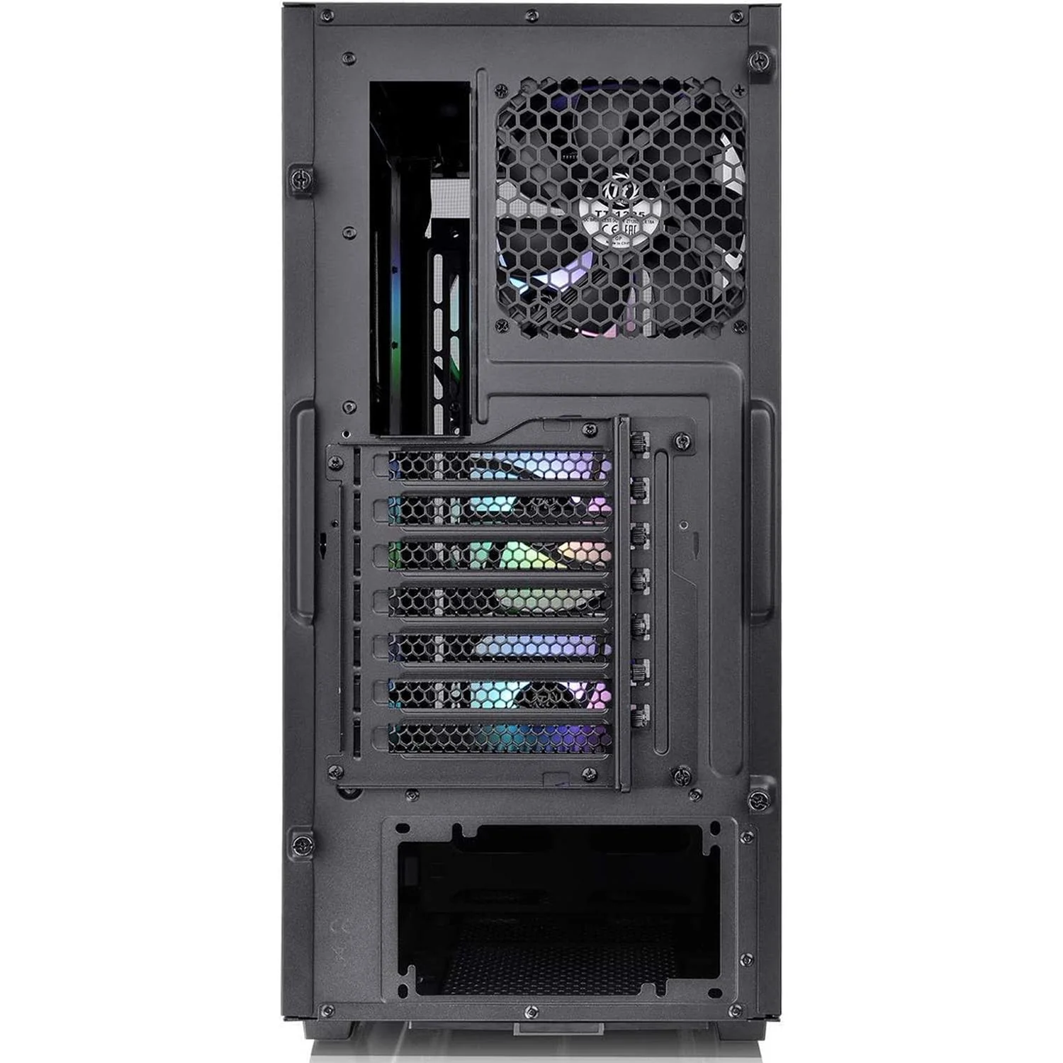 Gabinete Gamer THERMALTAKE Divider 300 TG ARGB ATX Media Torre 4 Fan Cristal Templado USB-C Negro - Image 6