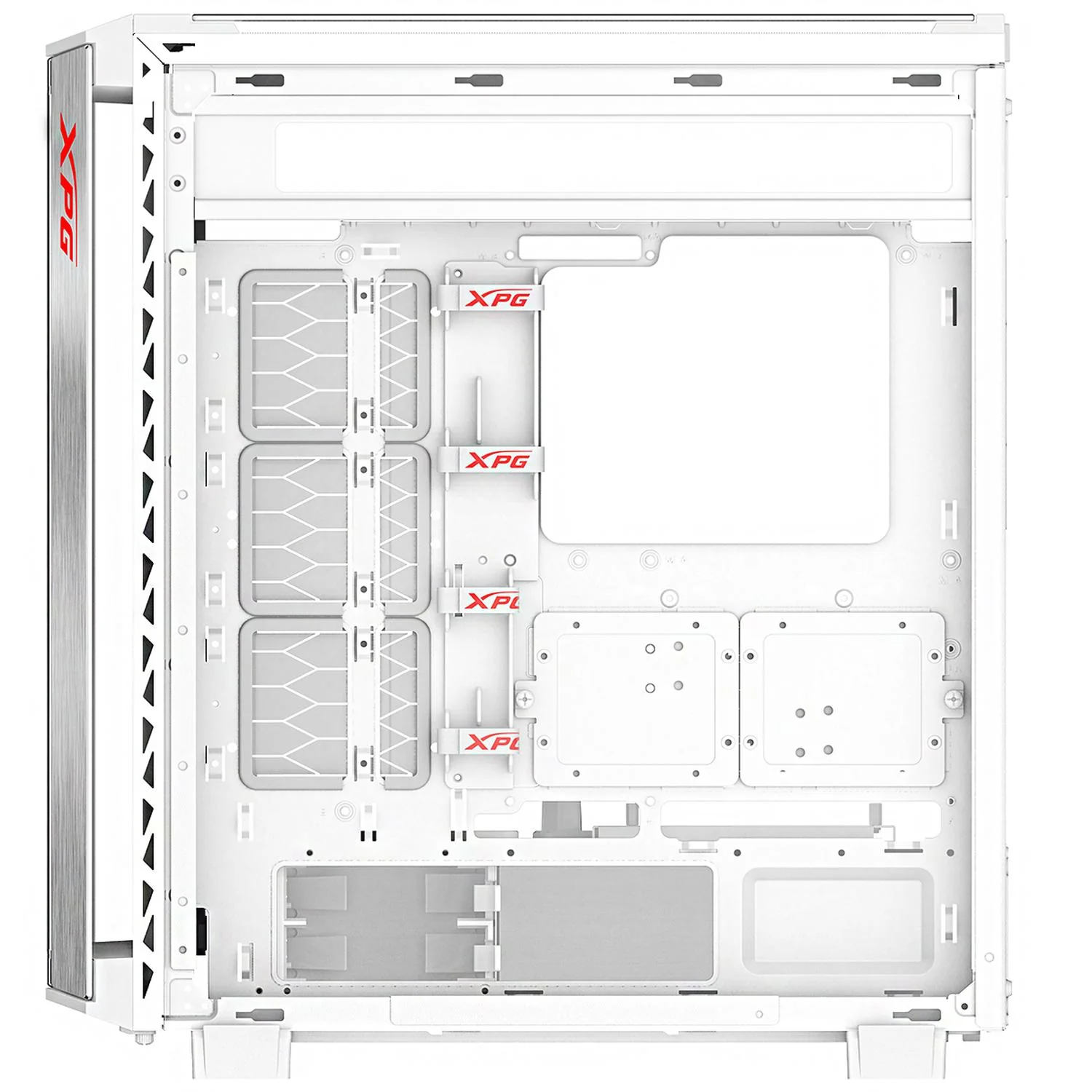Gabinete Gamer XPG BATTLECRUISER II ST E-ATX 4 Fan ARGB Cristal Templado Blanco BATTLECRUISERIIST-WH - Image 3