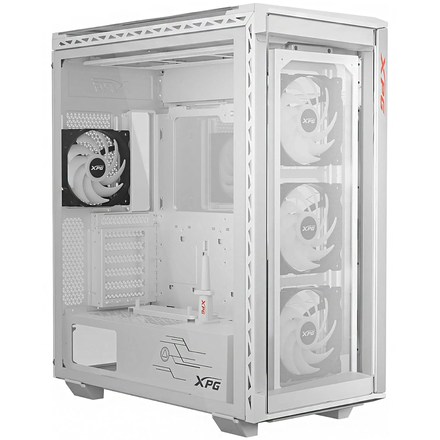 Gabinete Gamer XPG BATTLECRUISER II ST E-ATX 4 Fan ARGB Cristal Templado Blanco BATTLECRUISERIIST-WH - Image 5